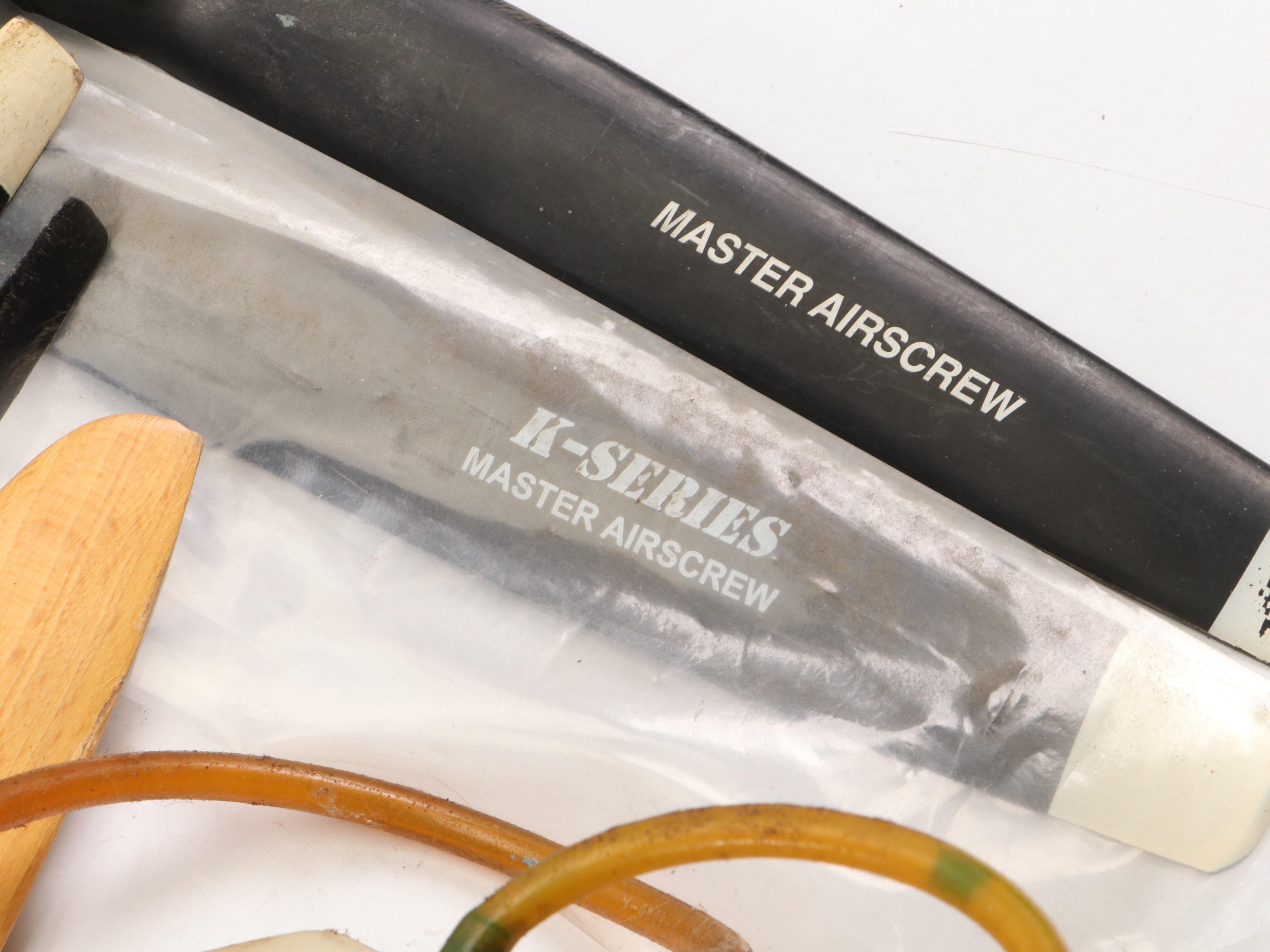 Model Airplane Propellers, Fuel Lines, Engine Mounts and Other Components