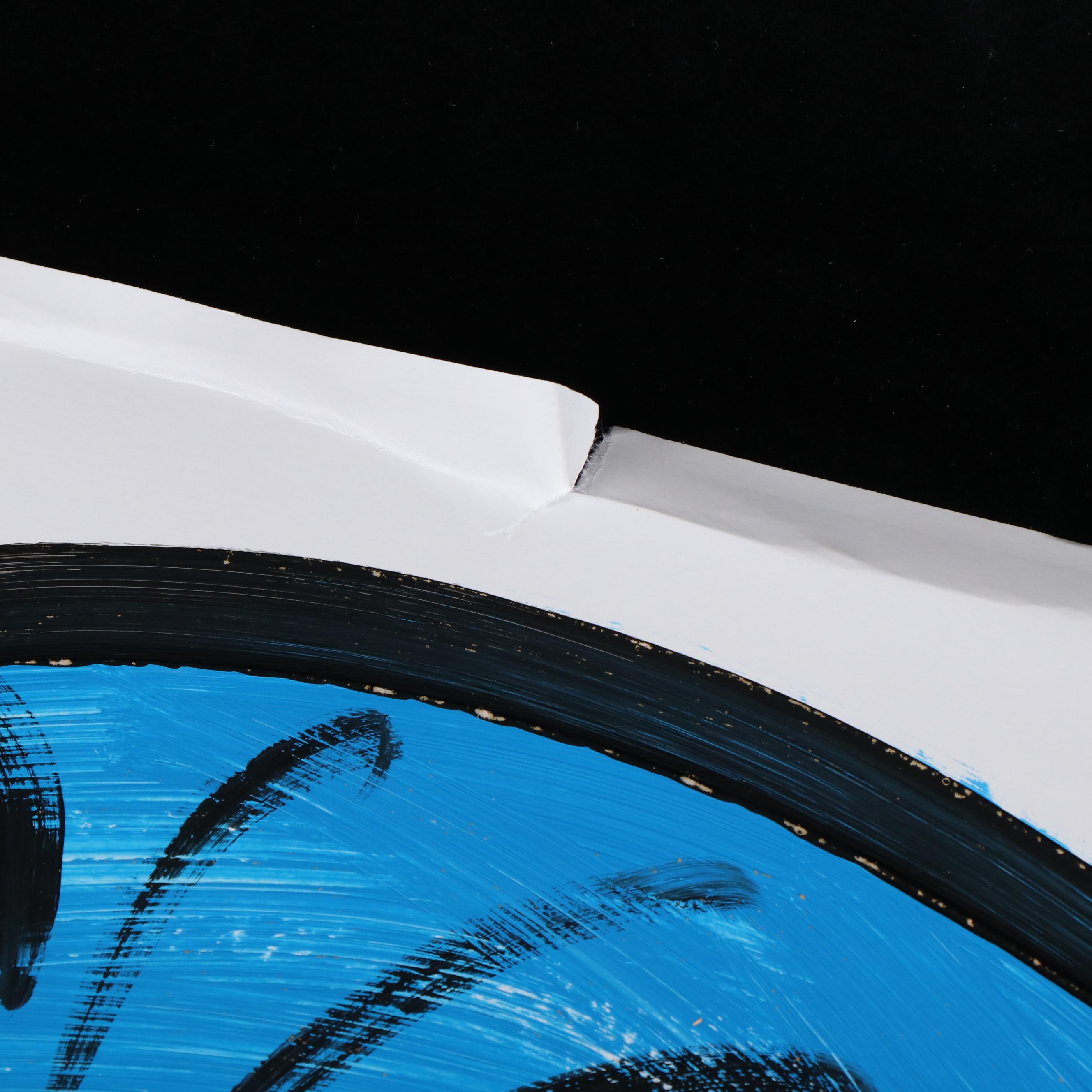 Peter Keil Abstract Acrylic Portrait Painting, Late 20th Century