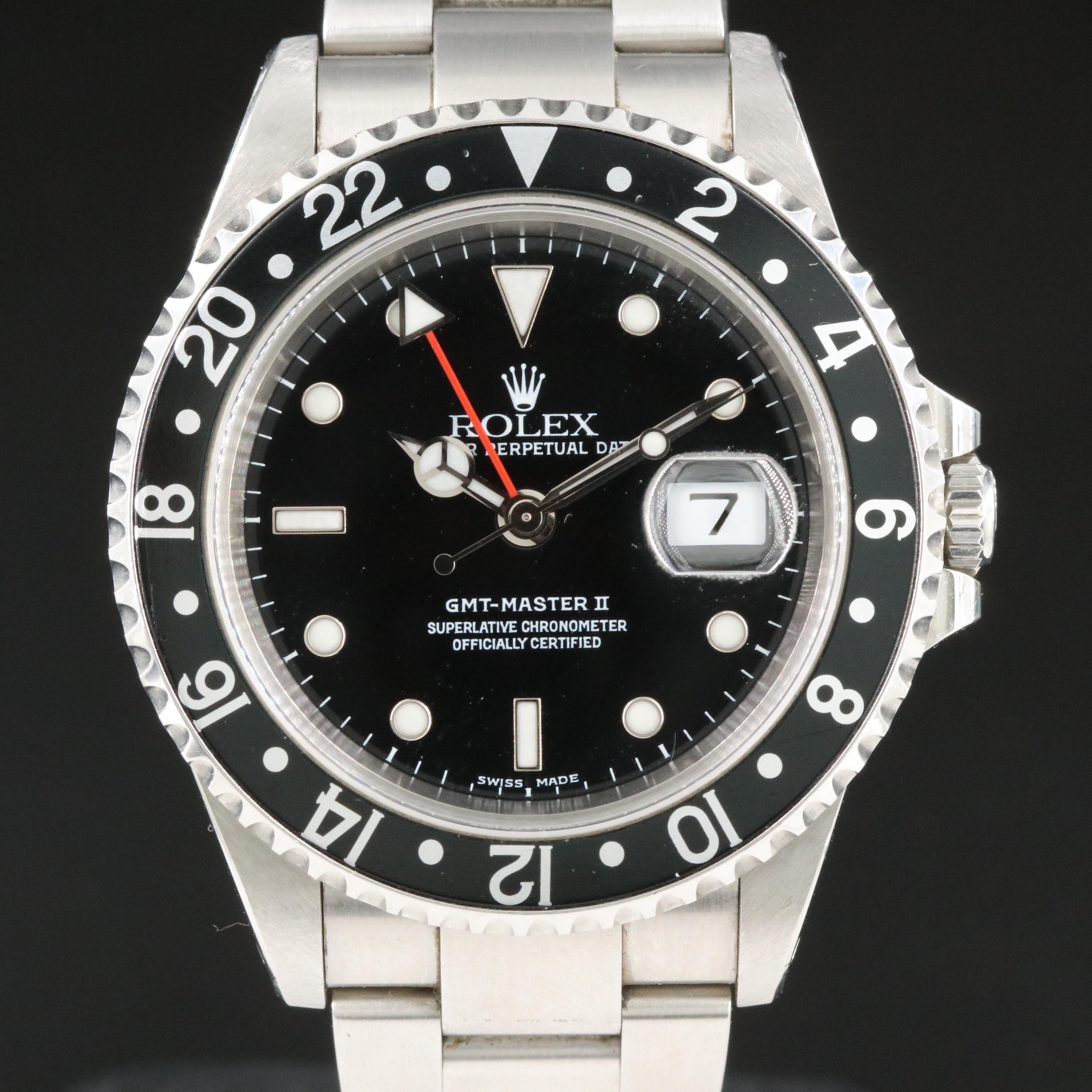 2000 Rolex GMT-Master II Date Watch