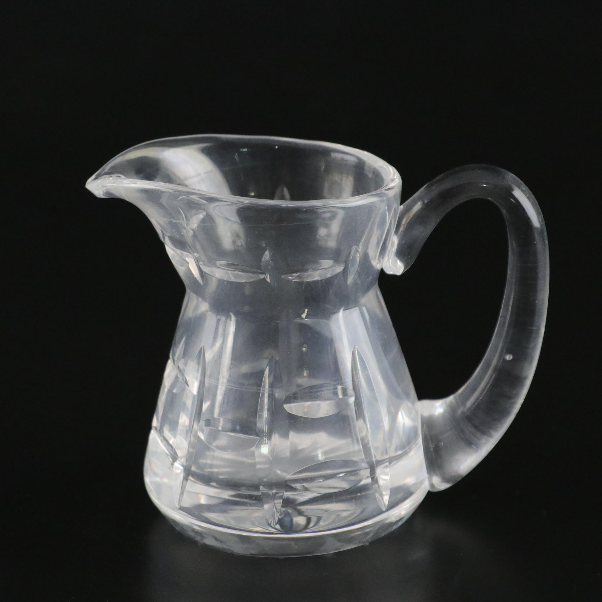 Waterford Creamer and Vase with Rogaska "Gallia" Pitcher