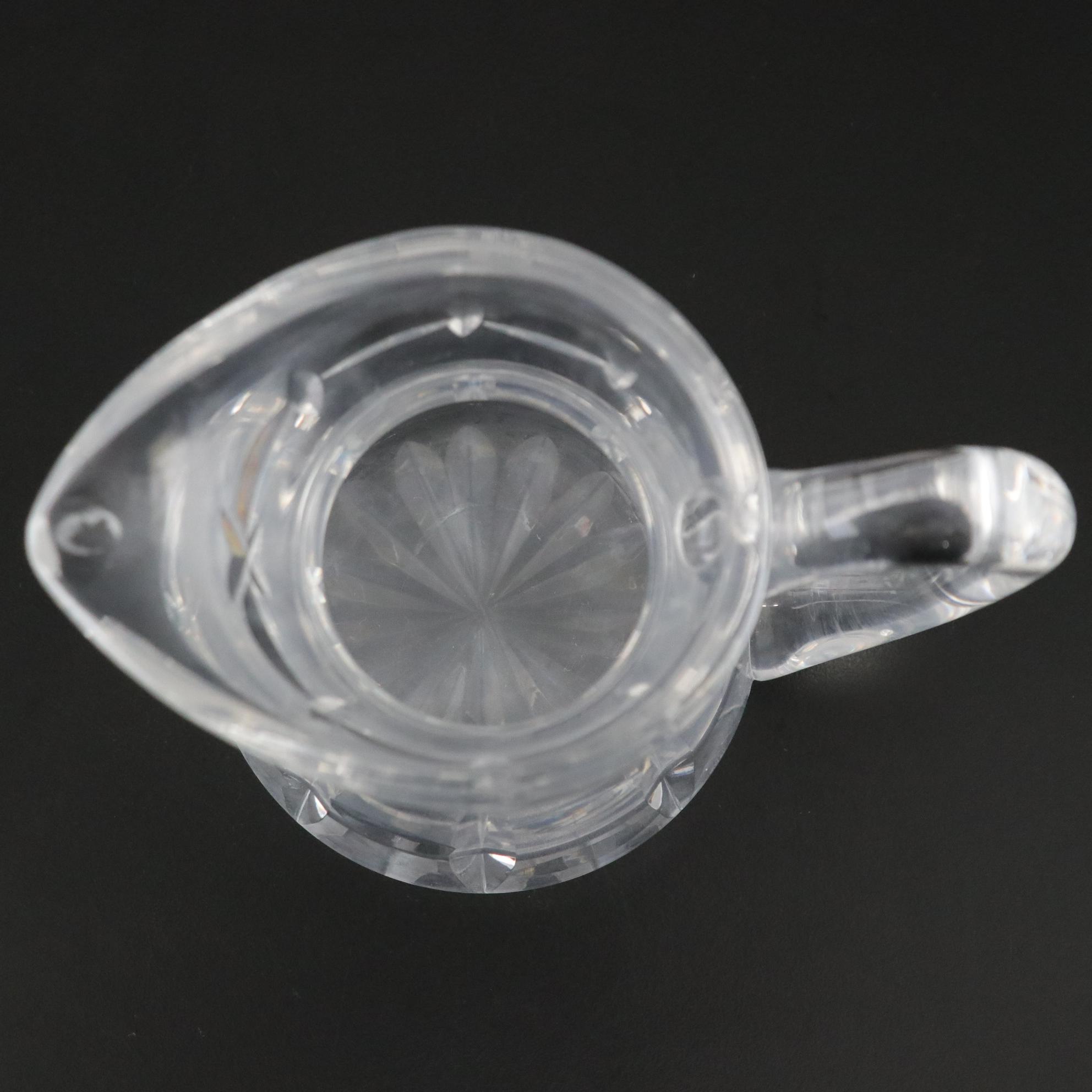 Waterford Creamer and Vase with Rogaska "Gallia" Pitcher