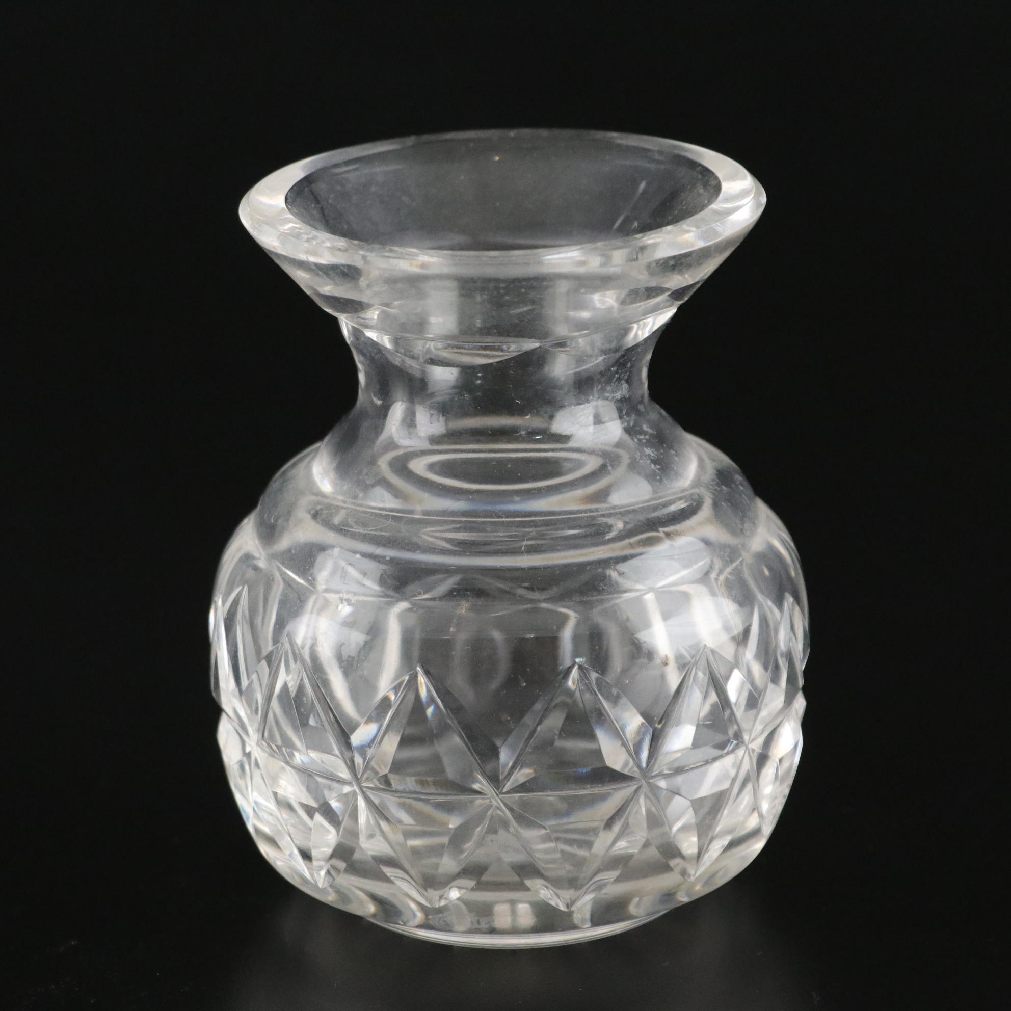 Waterford Creamer and Vase with Rogaska "Gallia" Pitcher