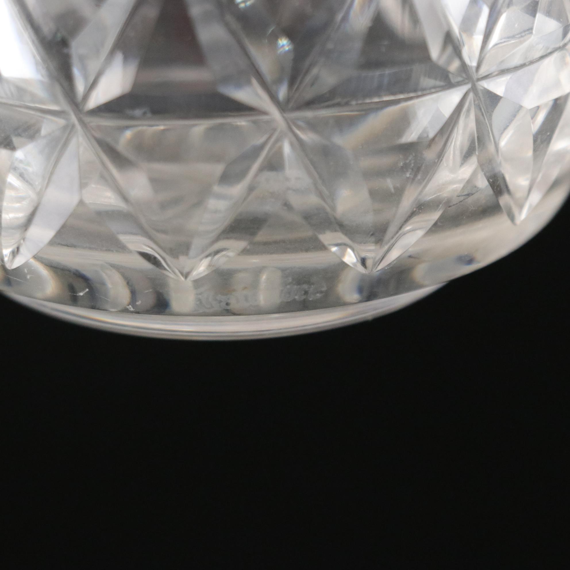 Waterford Creamer and Vase with Rogaska "Gallia" Pitcher