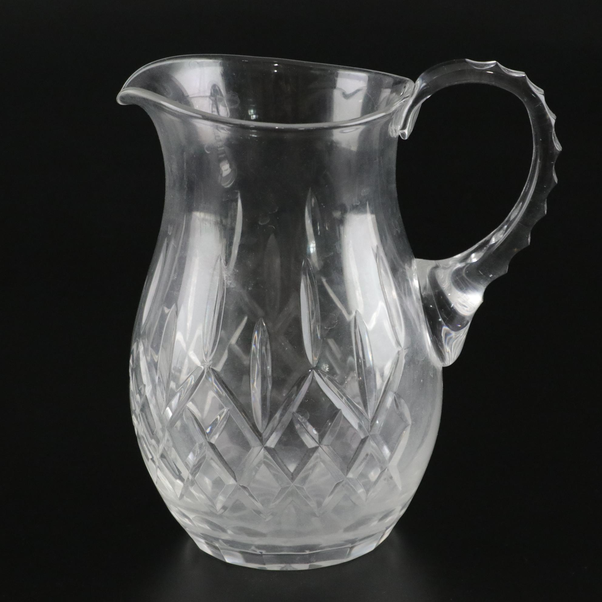 Waterford Creamer and Vase with Rogaska "Gallia" Pitcher