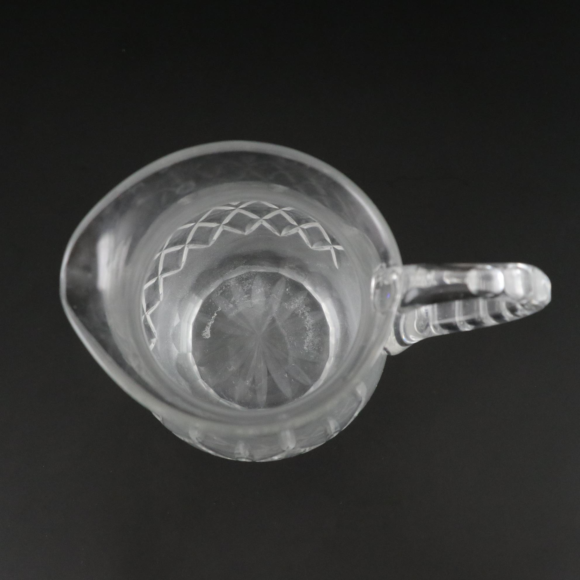 Waterford Creamer and Vase with Rogaska "Gallia" Pitcher