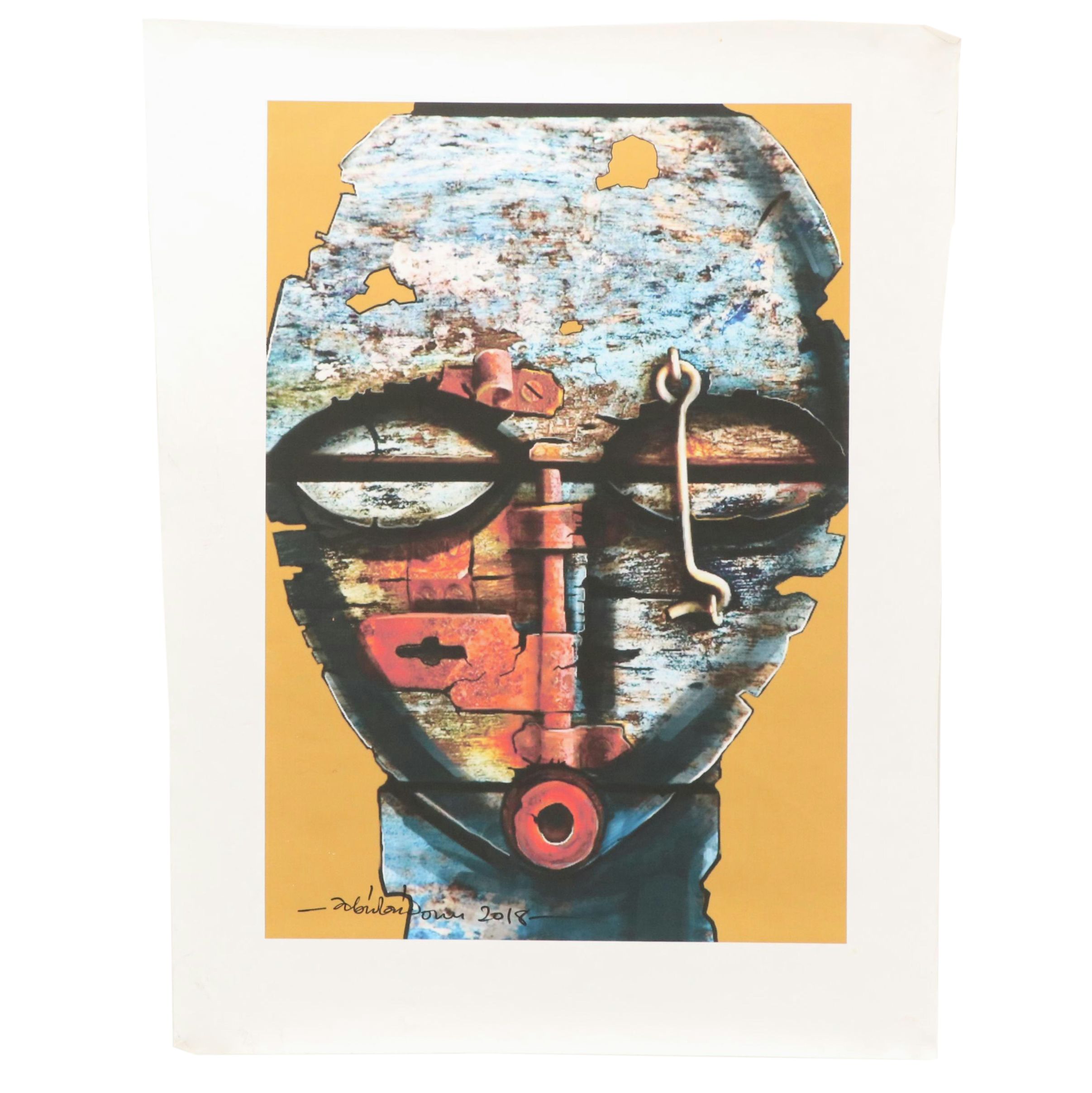 Abiola Idowu Giclée "The Mask"