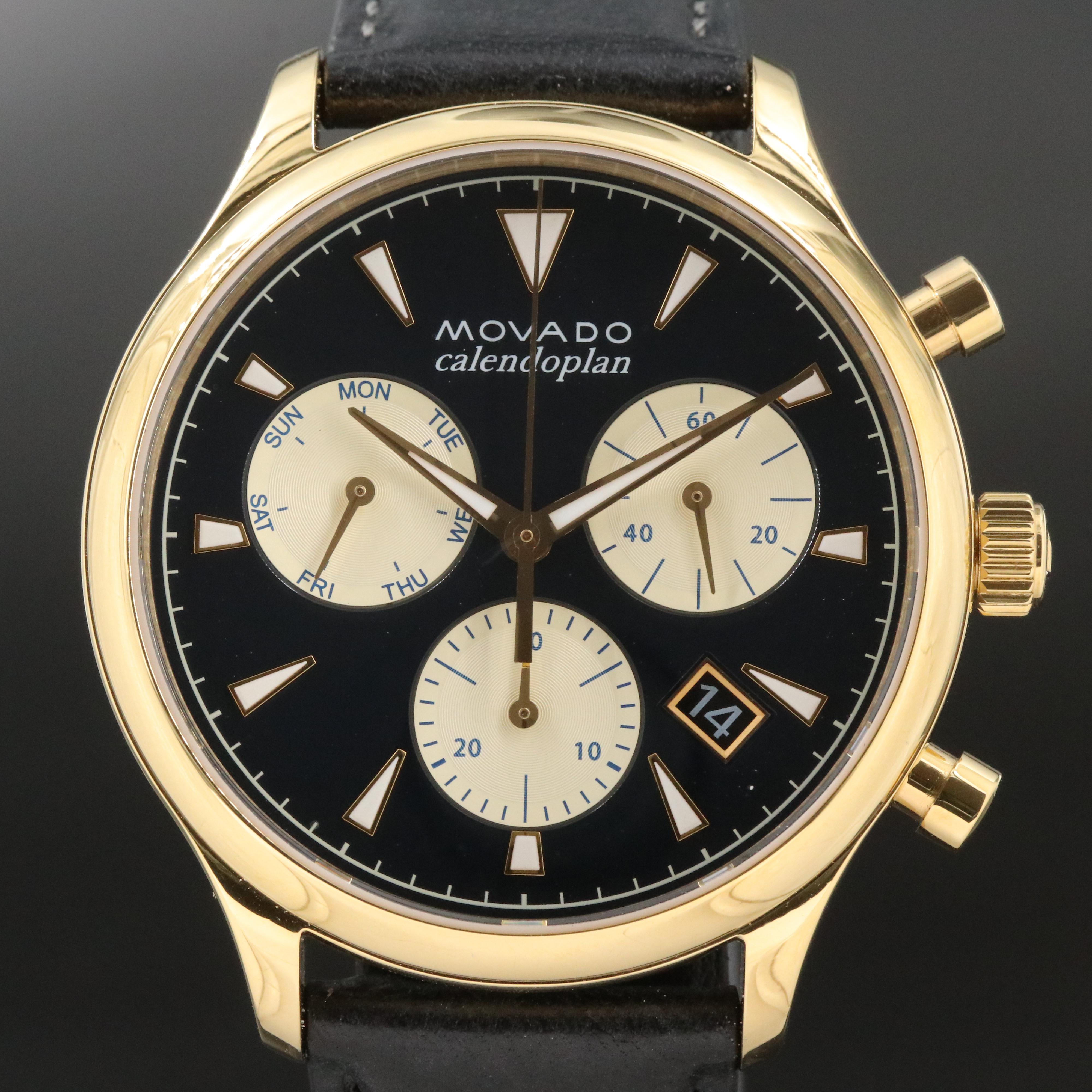 Movado Heritage Calendoplan Chronograph Quartz Watch