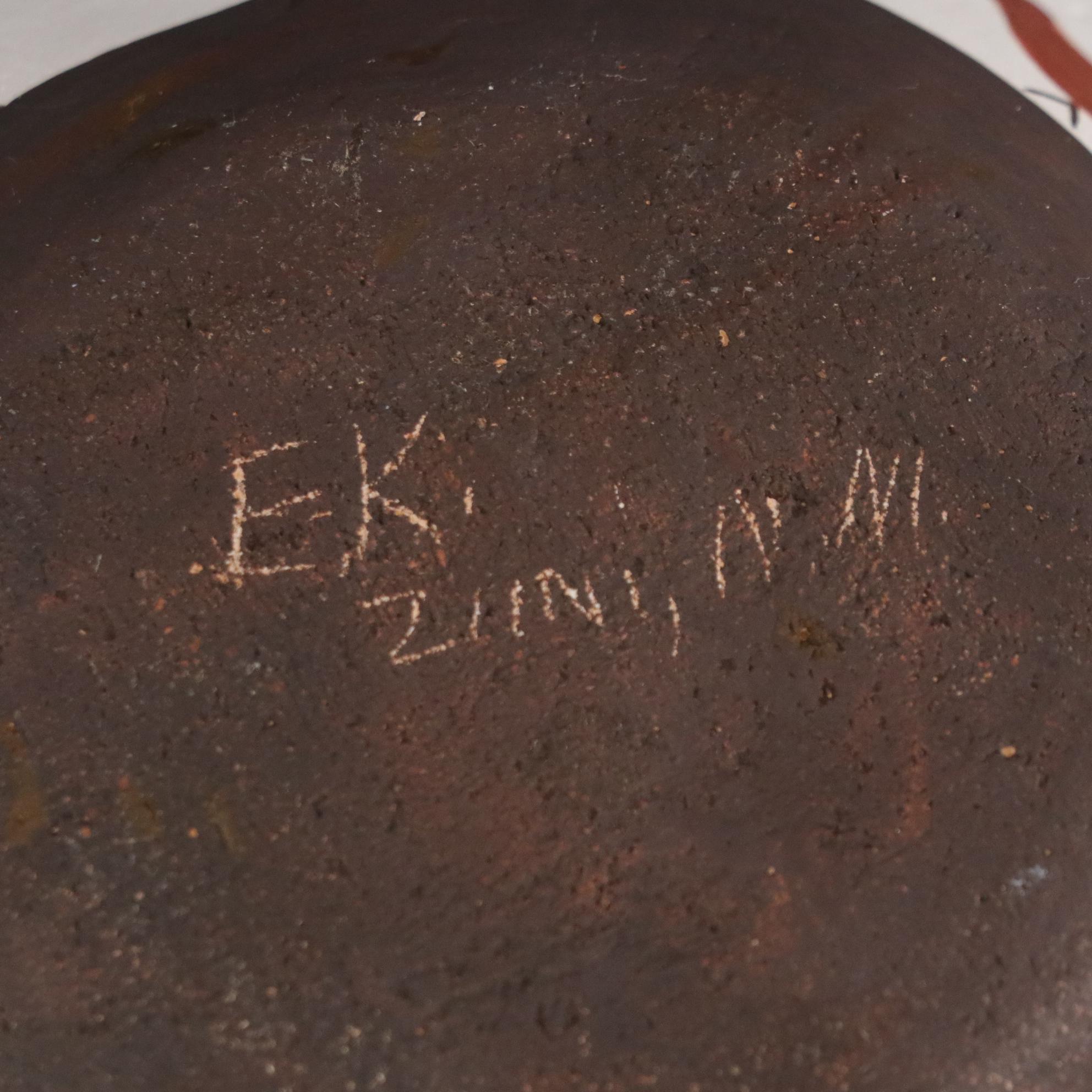 Native American Hand-Painted Southwestern Pottery Bowls and Pendant