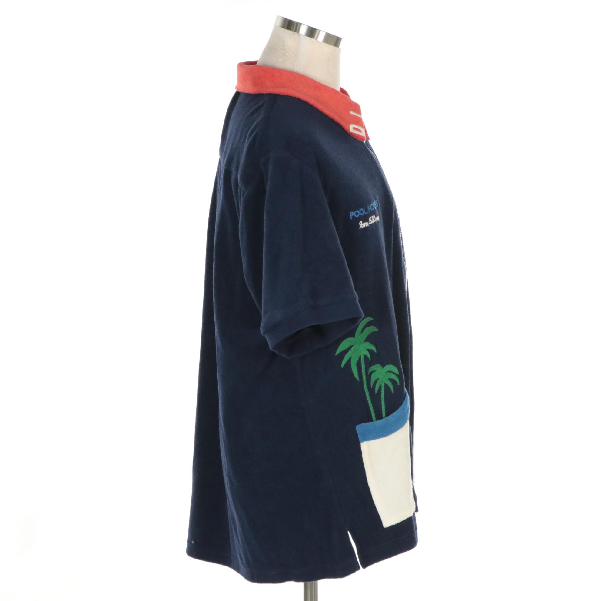 Men's Tombolo "Dive" Cabana x Hôtel Magique Limited Edition Terry Cloth Shirt