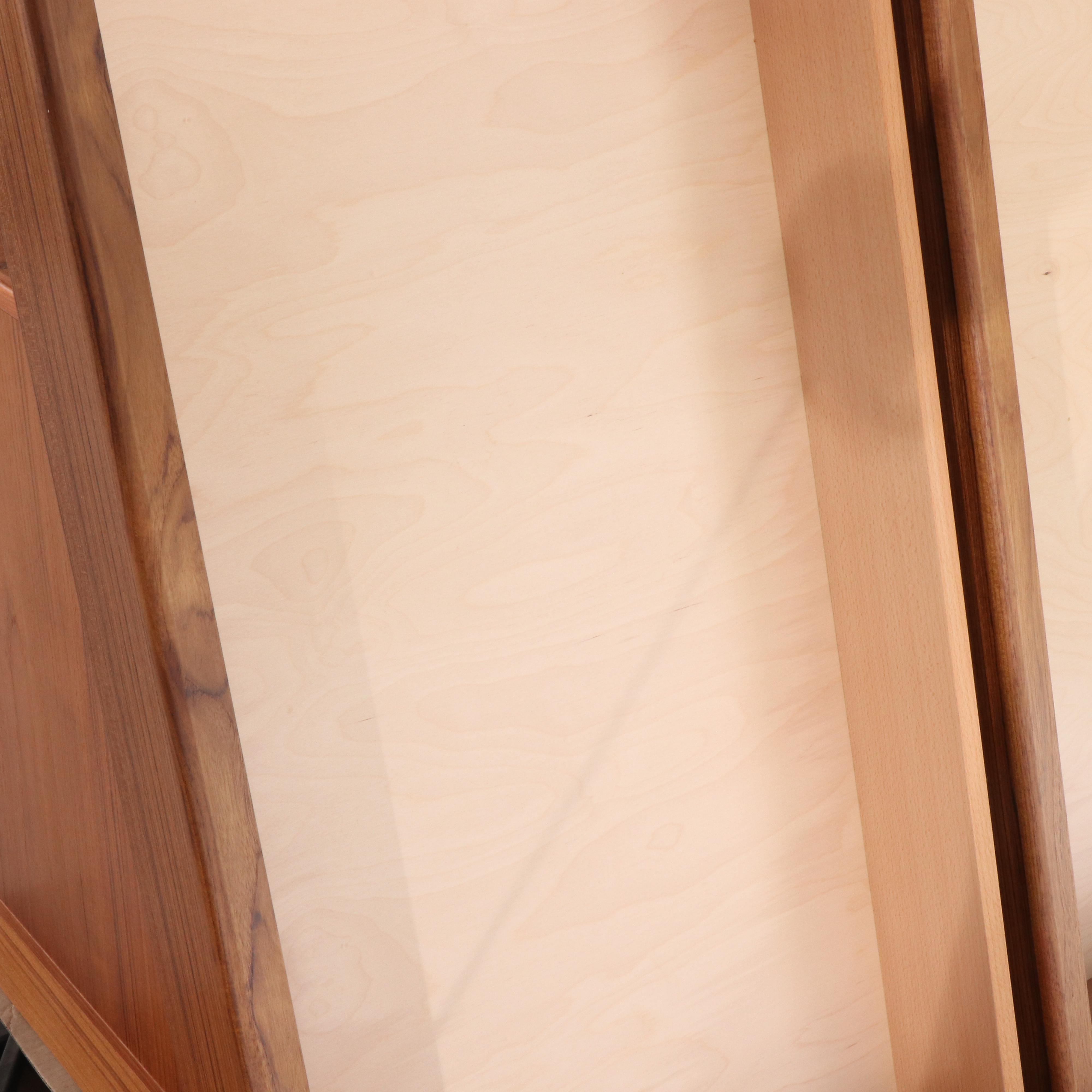 Torring Danish Modern Teak Queen Platform Bed Frame with Nightstands