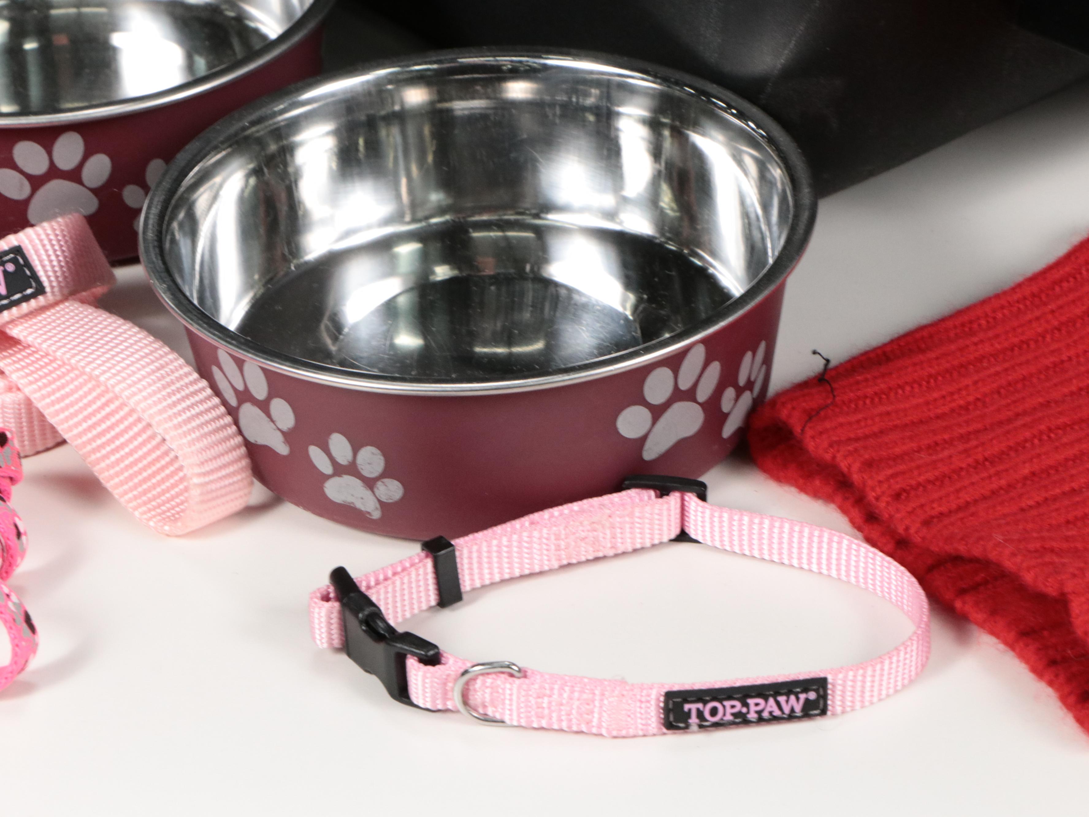 Quiet Time Polyester Pet Bed with Petmate Plastic Pet Carrier and More