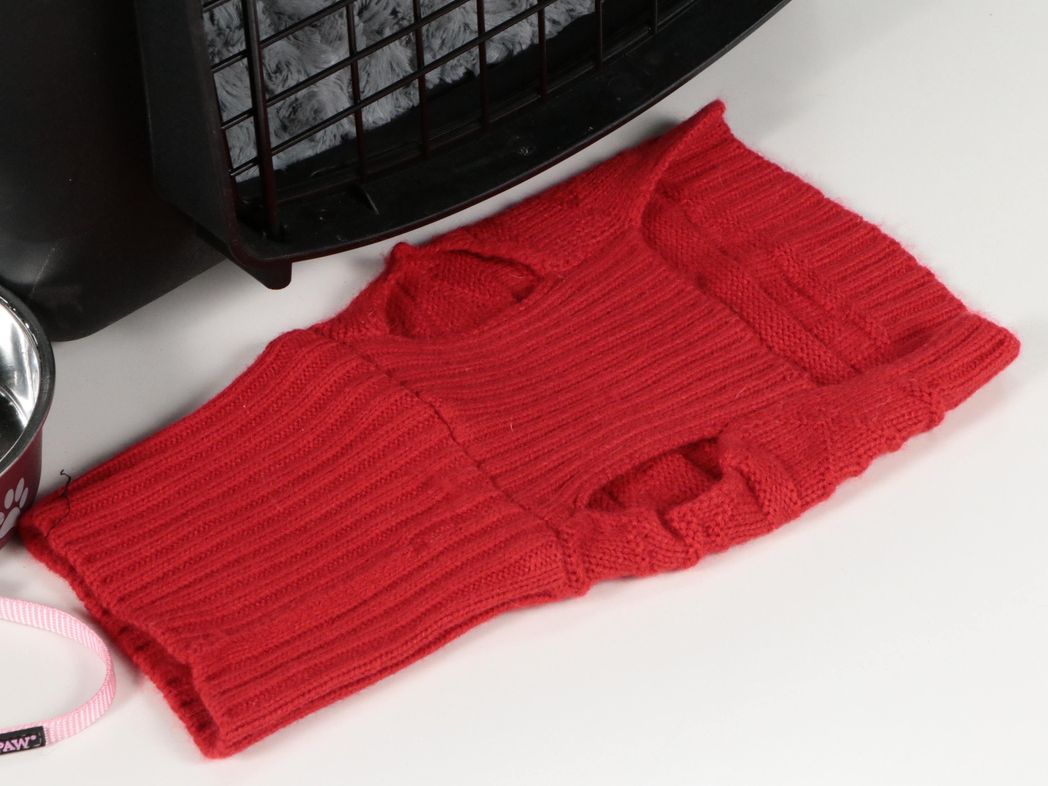 Quiet Time Polyester Pet Bed with Petmate Plastic Pet Carrier and More