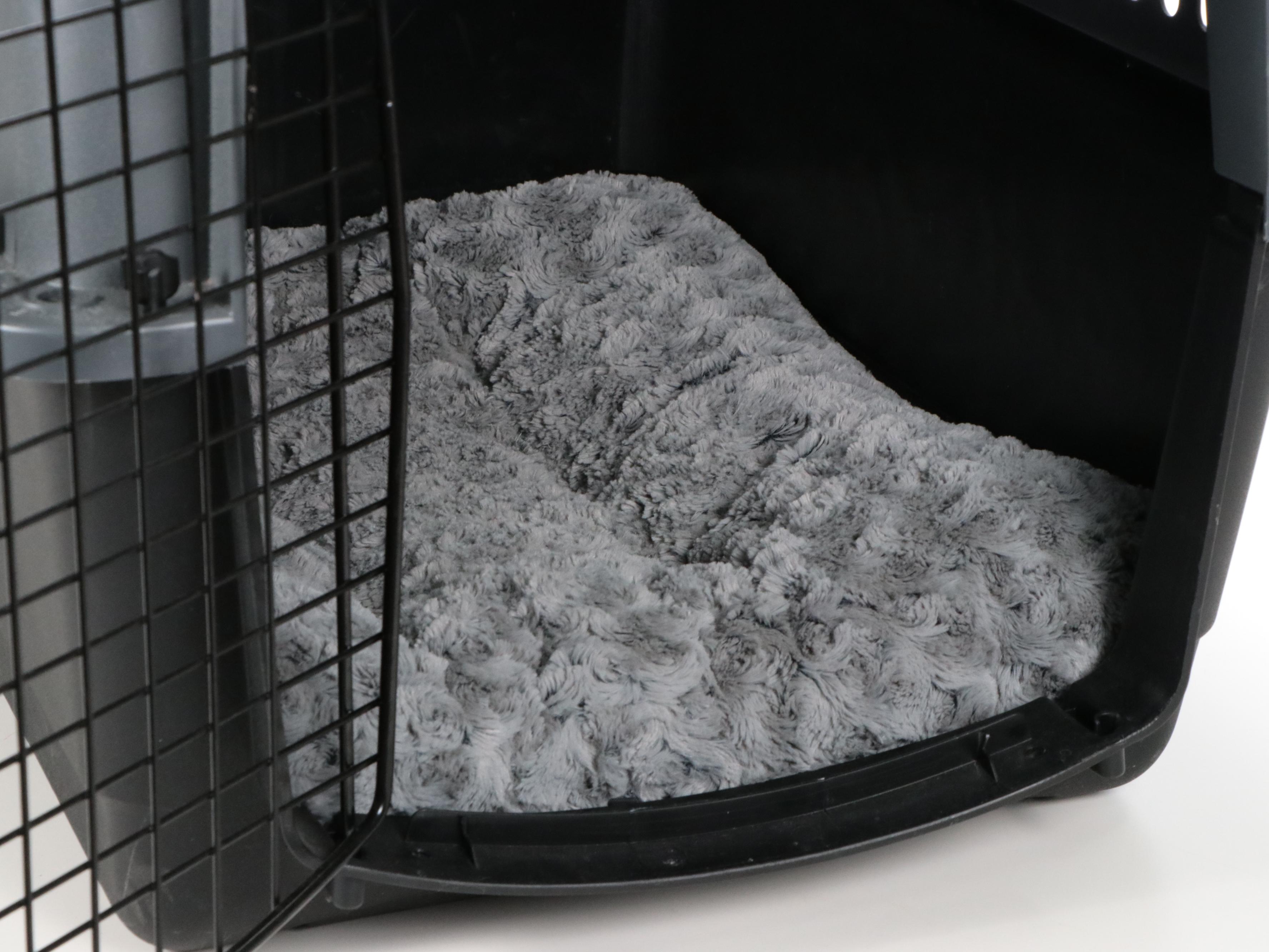 Quiet Time Polyester Pet Bed with Petmate Plastic Pet Carrier and More