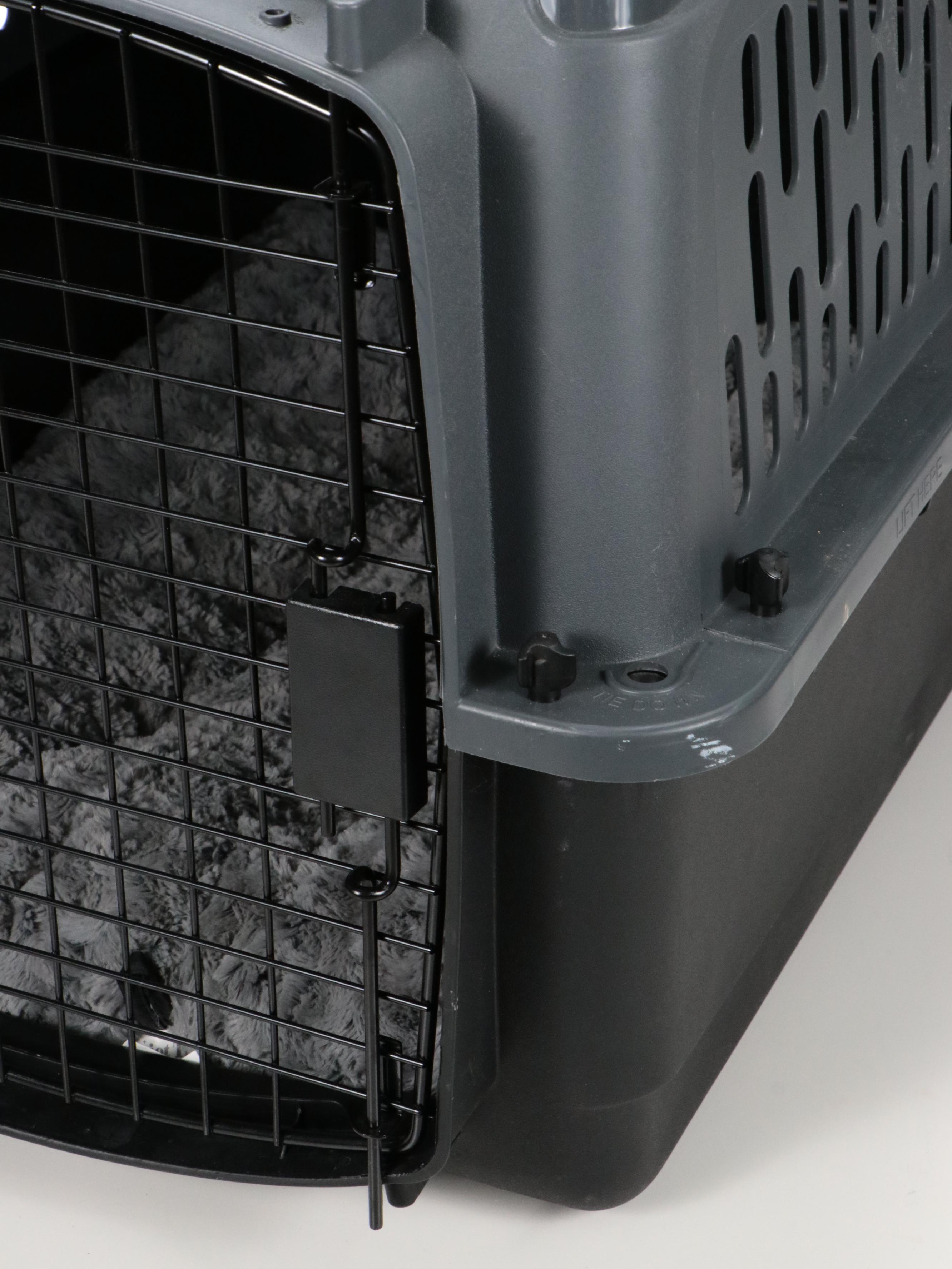 Quiet Time Polyester Pet Bed with Petmate Plastic Pet Carrier and More