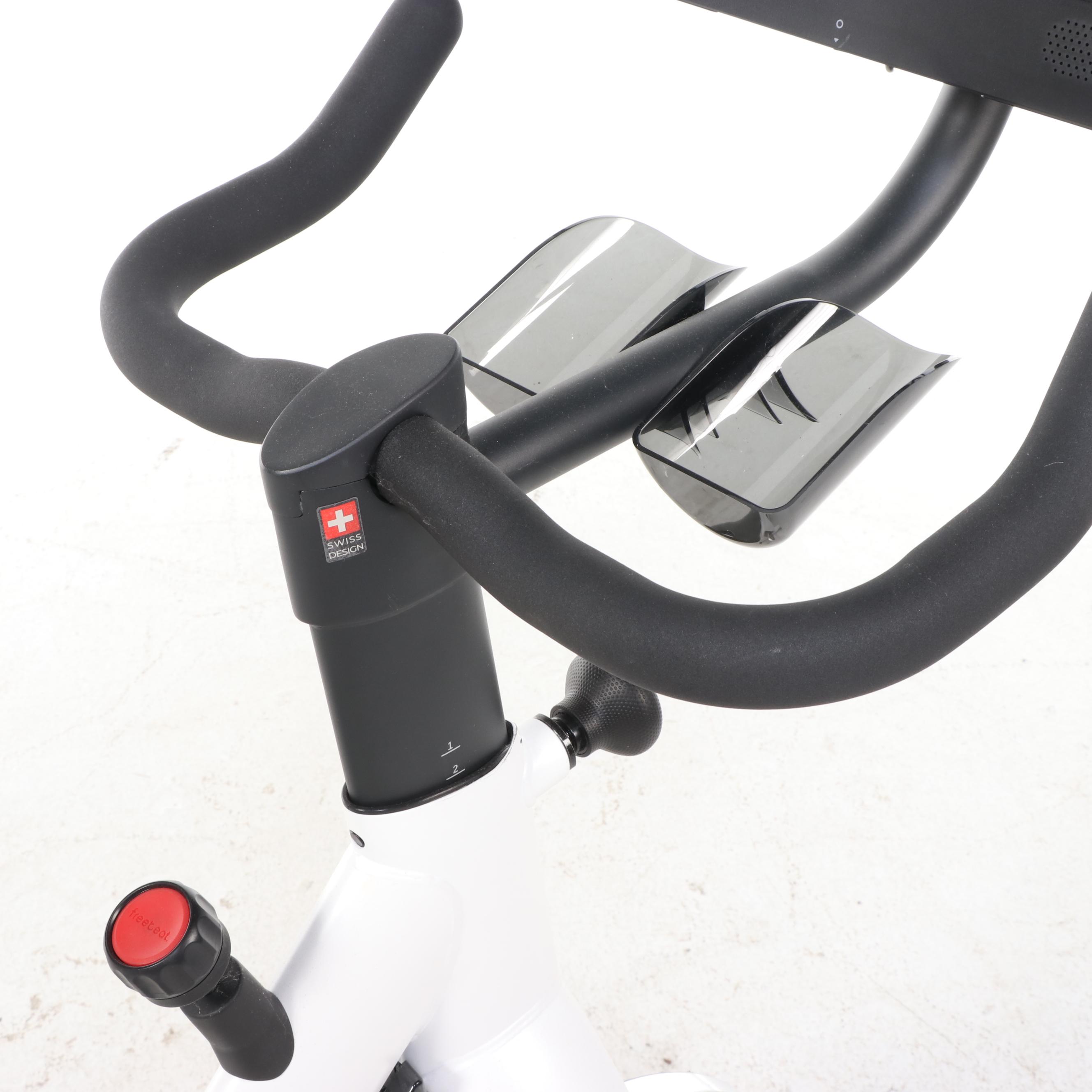 freebeat Lit Bike Stationary Bicycle Exercise System in White