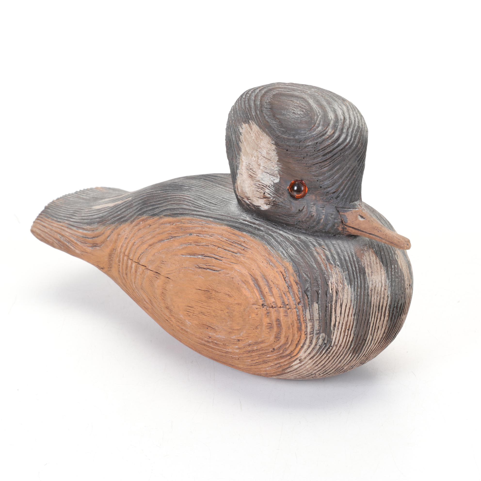 Pair  of Handmade Wooden Duck Decoys