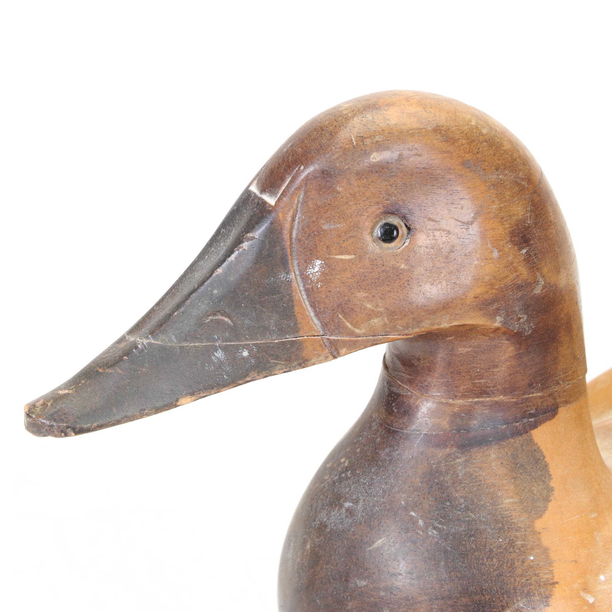 Pair  of Handmade Wooden Duck Decoys