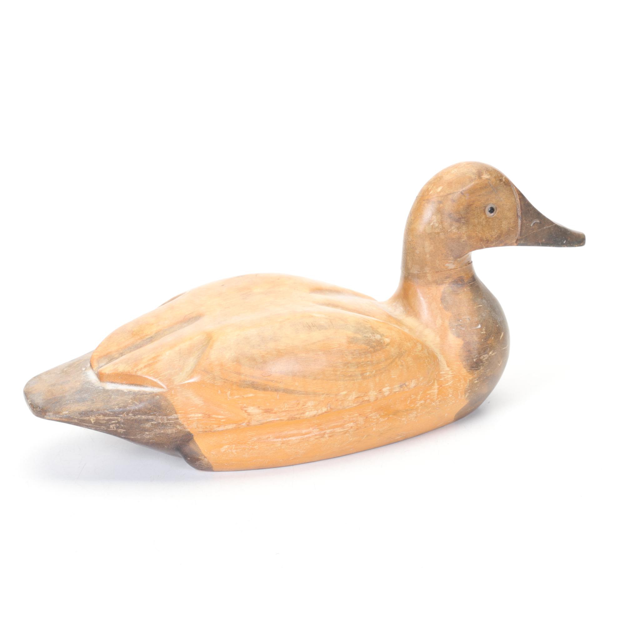 Pair  of Handmade Wooden Duck Decoys