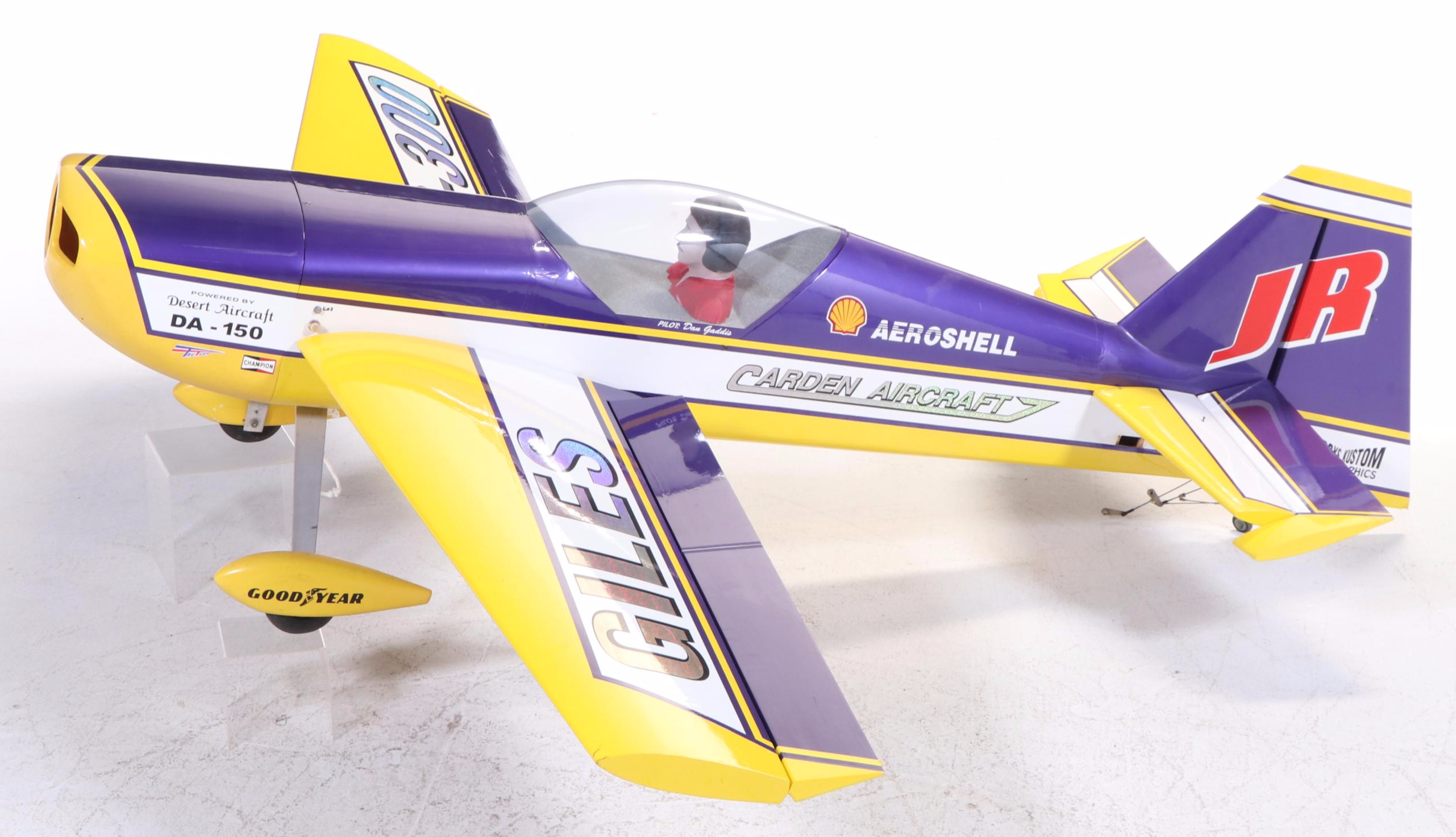 Carden Aircraft "Giles 300" Model RC Airplane with Desert Aircraft DA150 Engine