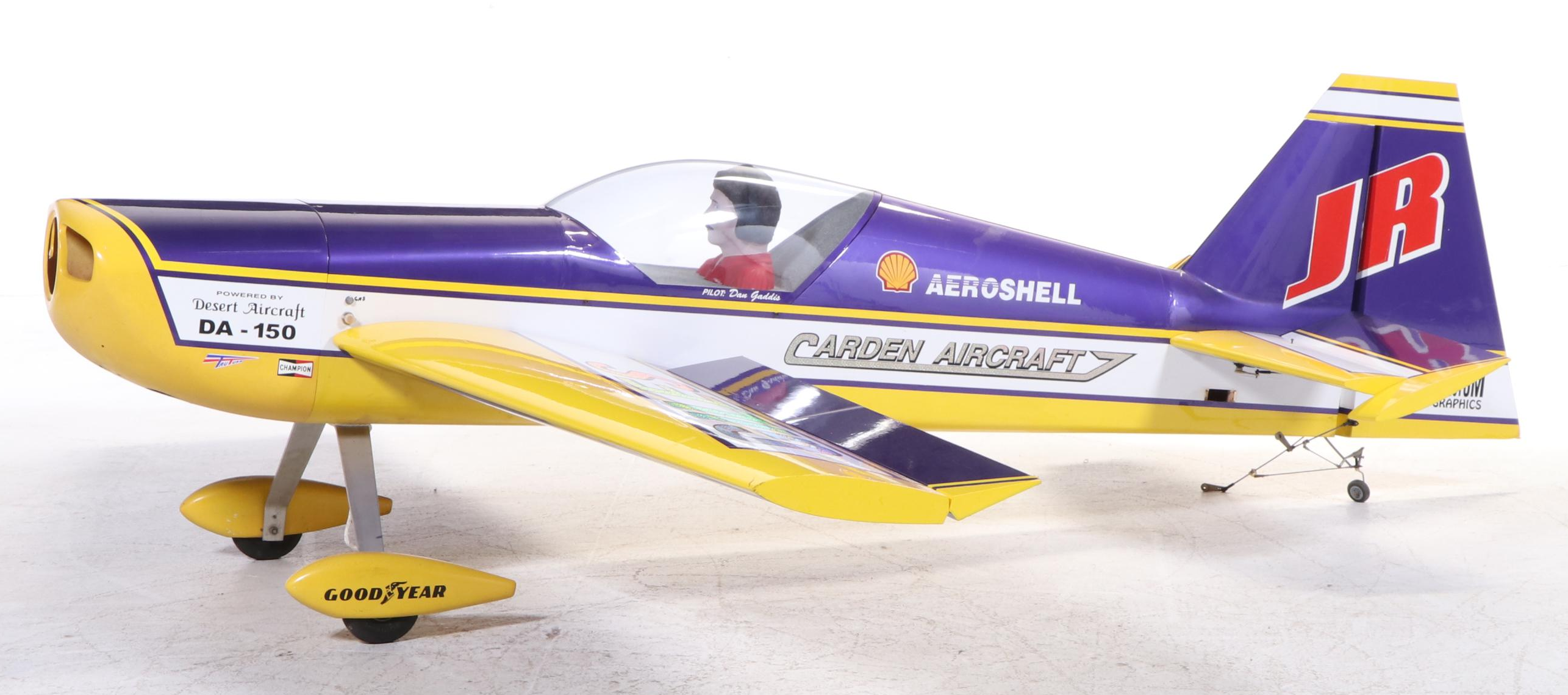 Carden Aircraft "Giles 300" Model RC Airplane with Desert Aircraft DA150 Engine