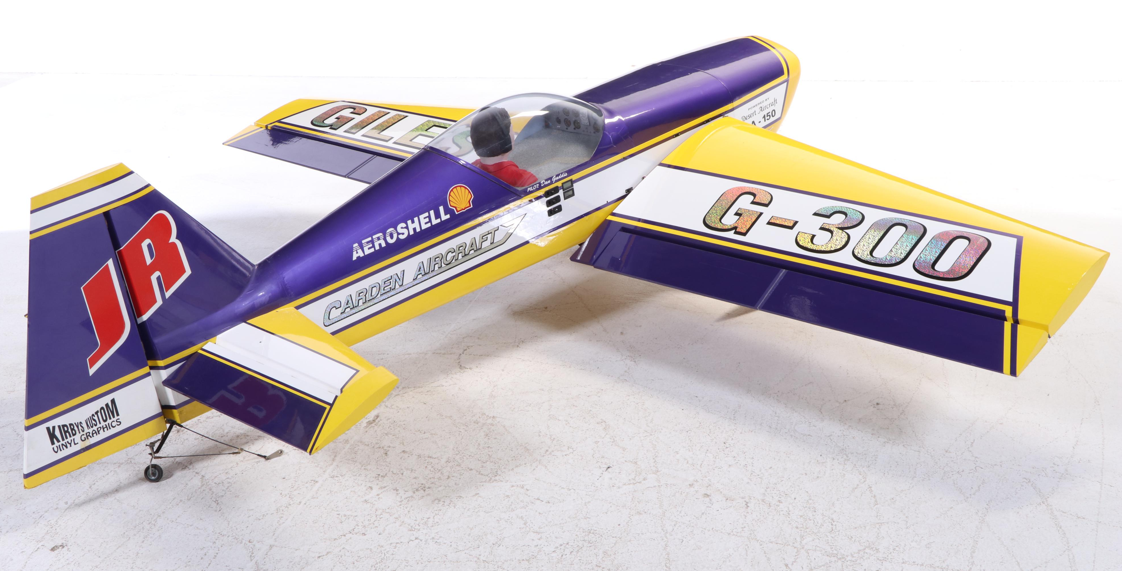Carden Aircraft "Giles 300" Model RC Airplane with Desert Aircraft DA150 Engine