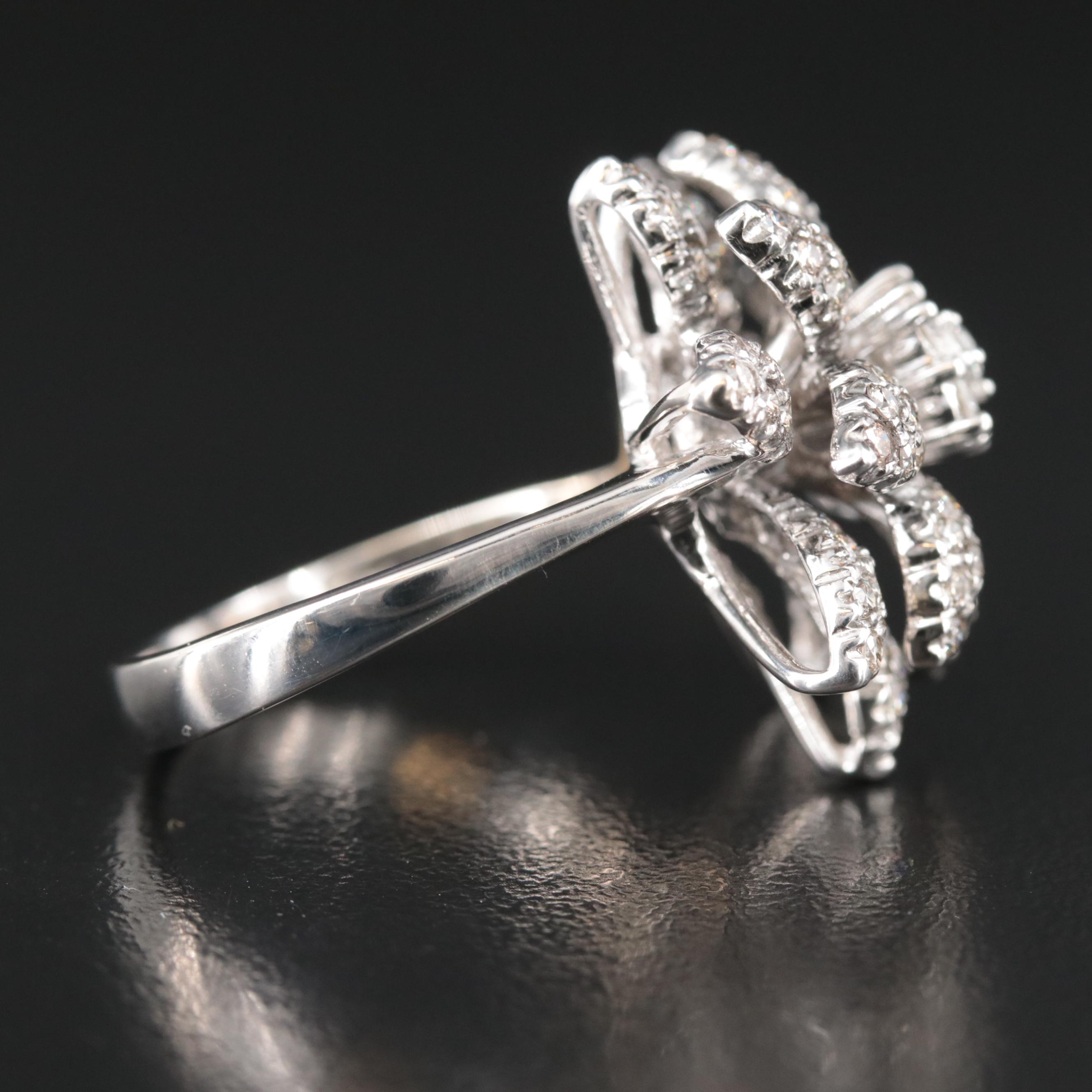 Le Vian 14K 2.12 CTW Diamond Flower Ring with Provenance