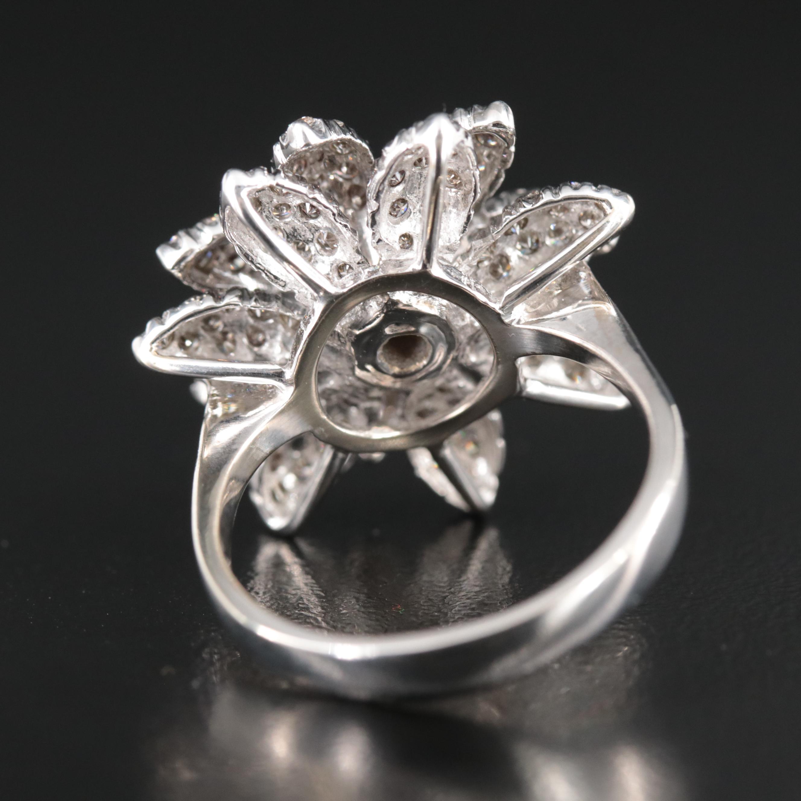 Le Vian 14K 2.12 CTW Diamond Flower Ring with Provenance