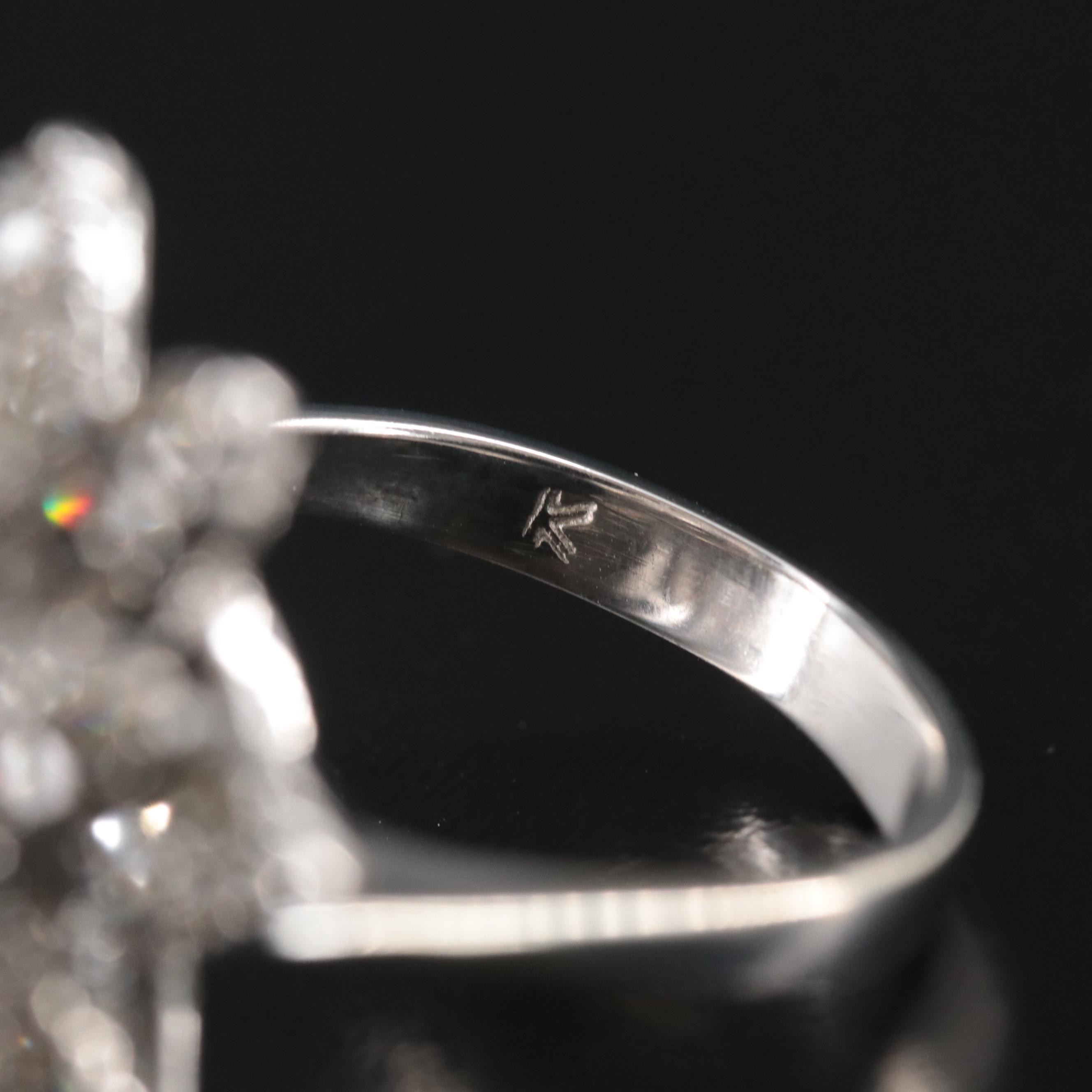 Le Vian 14K 2.12 CTW Diamond Flower Ring with Provenance