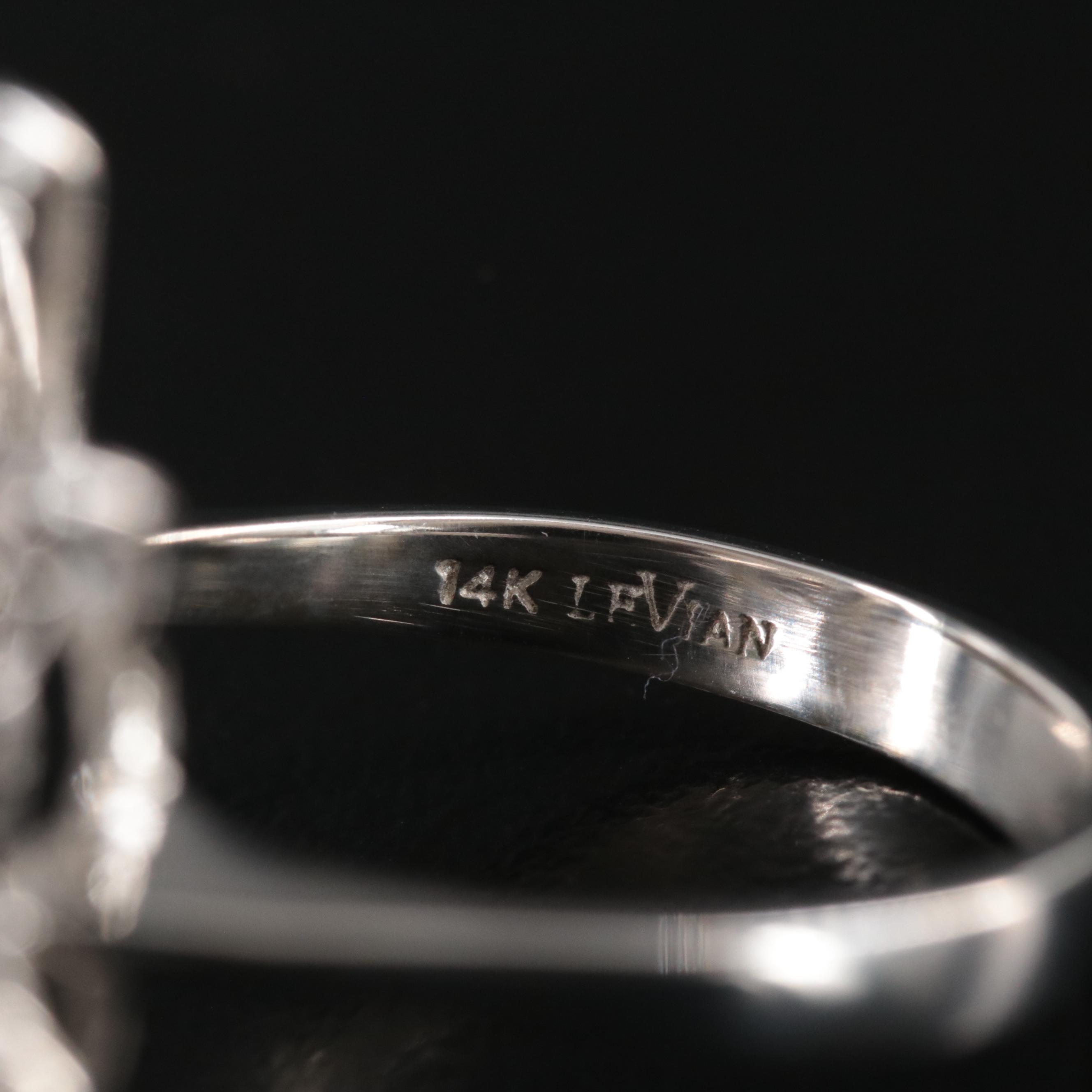 Le Vian 14K 2.12 CTW Diamond Flower Ring with Provenance