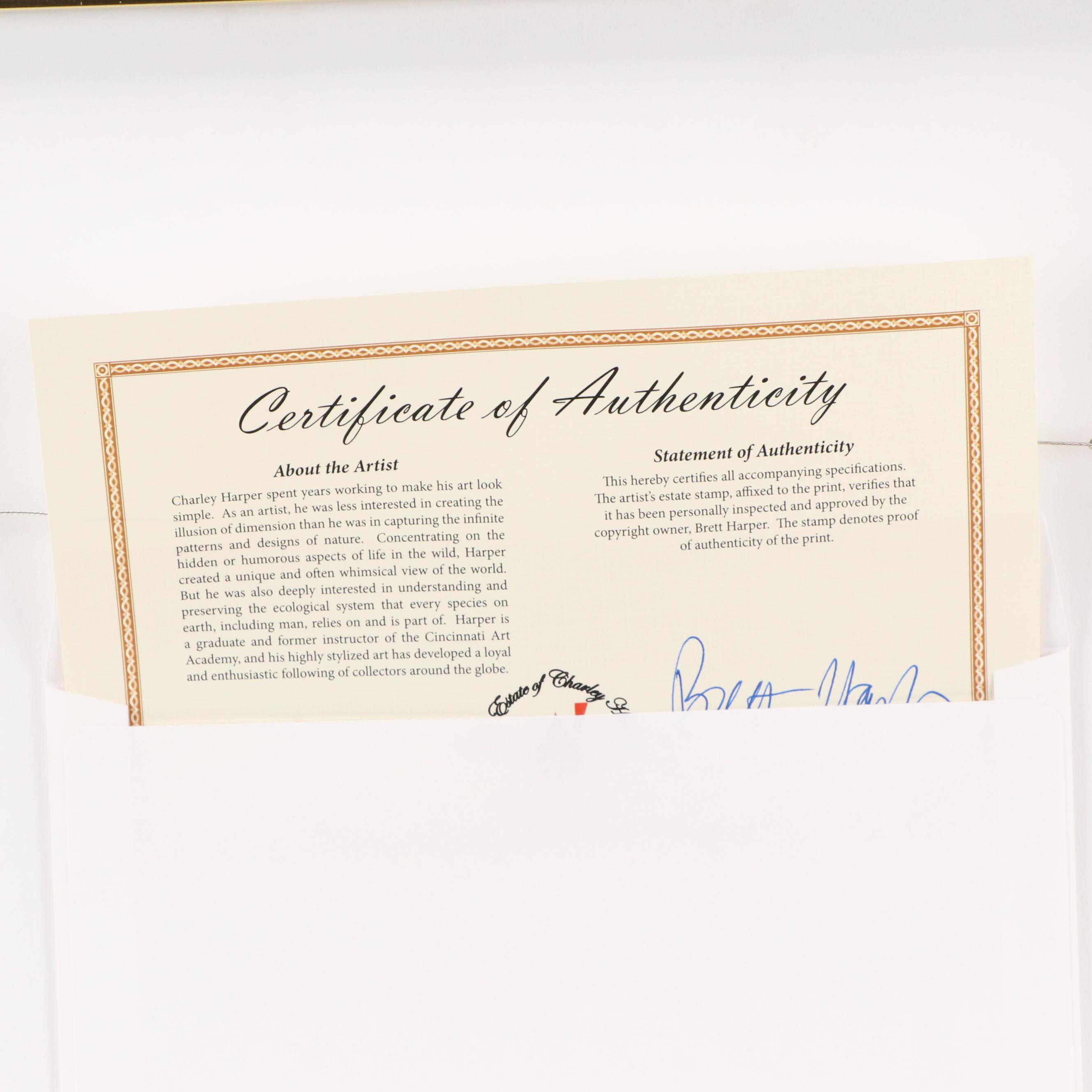 Charley Harper Lithograph "Ladybug"