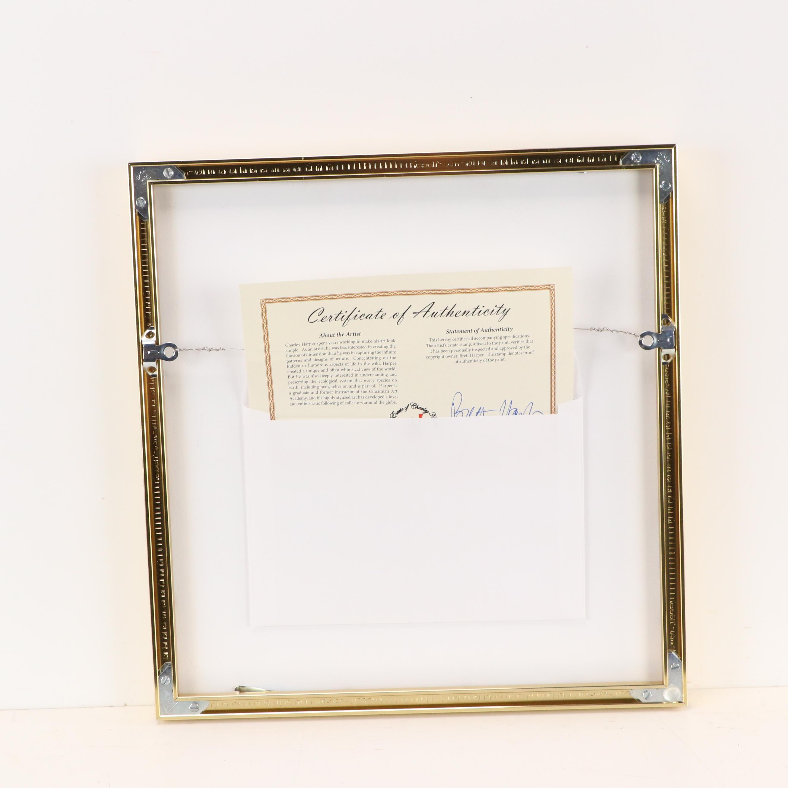 Charley Harper Lithograph "Ladybug"