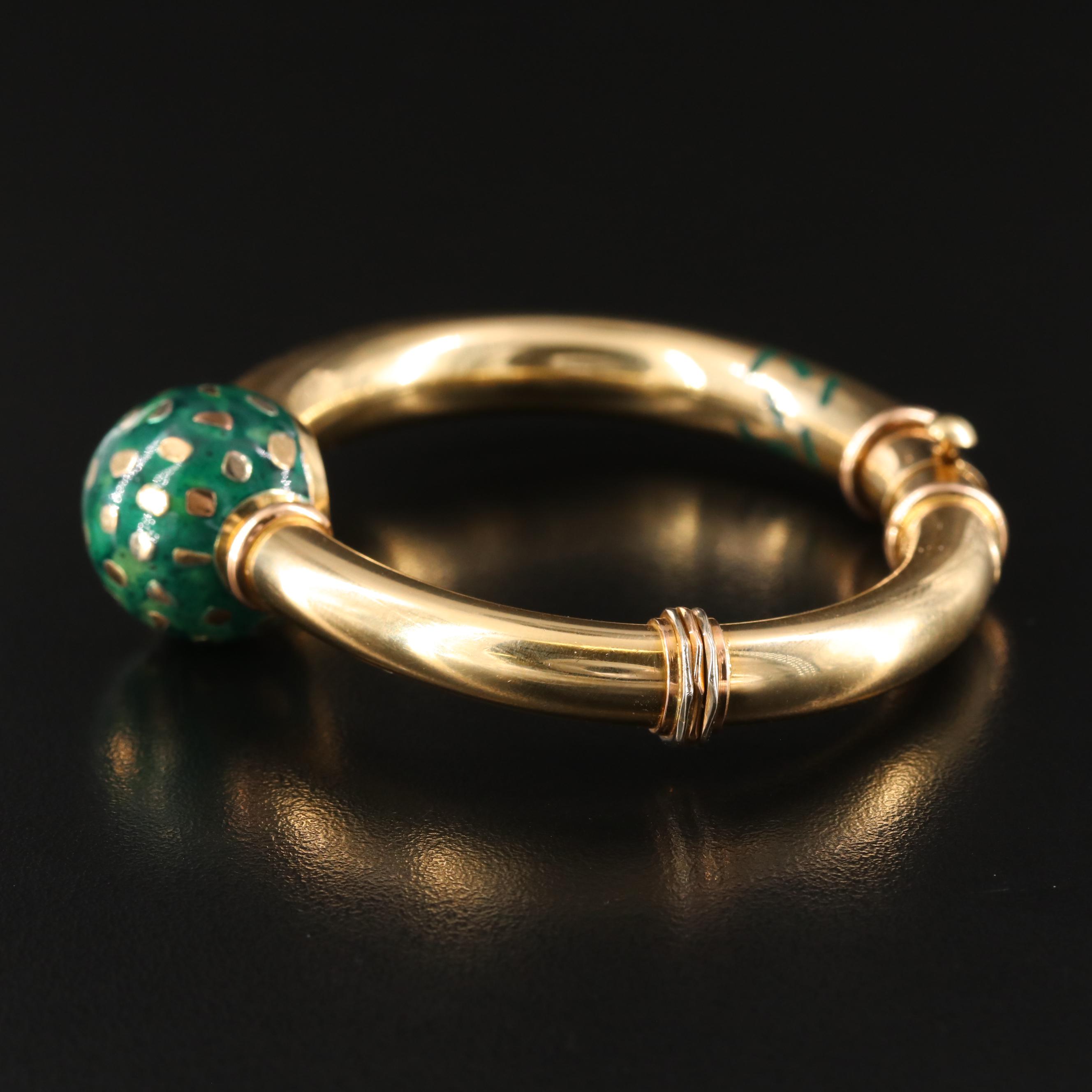 La Nouvelle Bague 18K Diamond and Enamel Bracelet and Ring Set