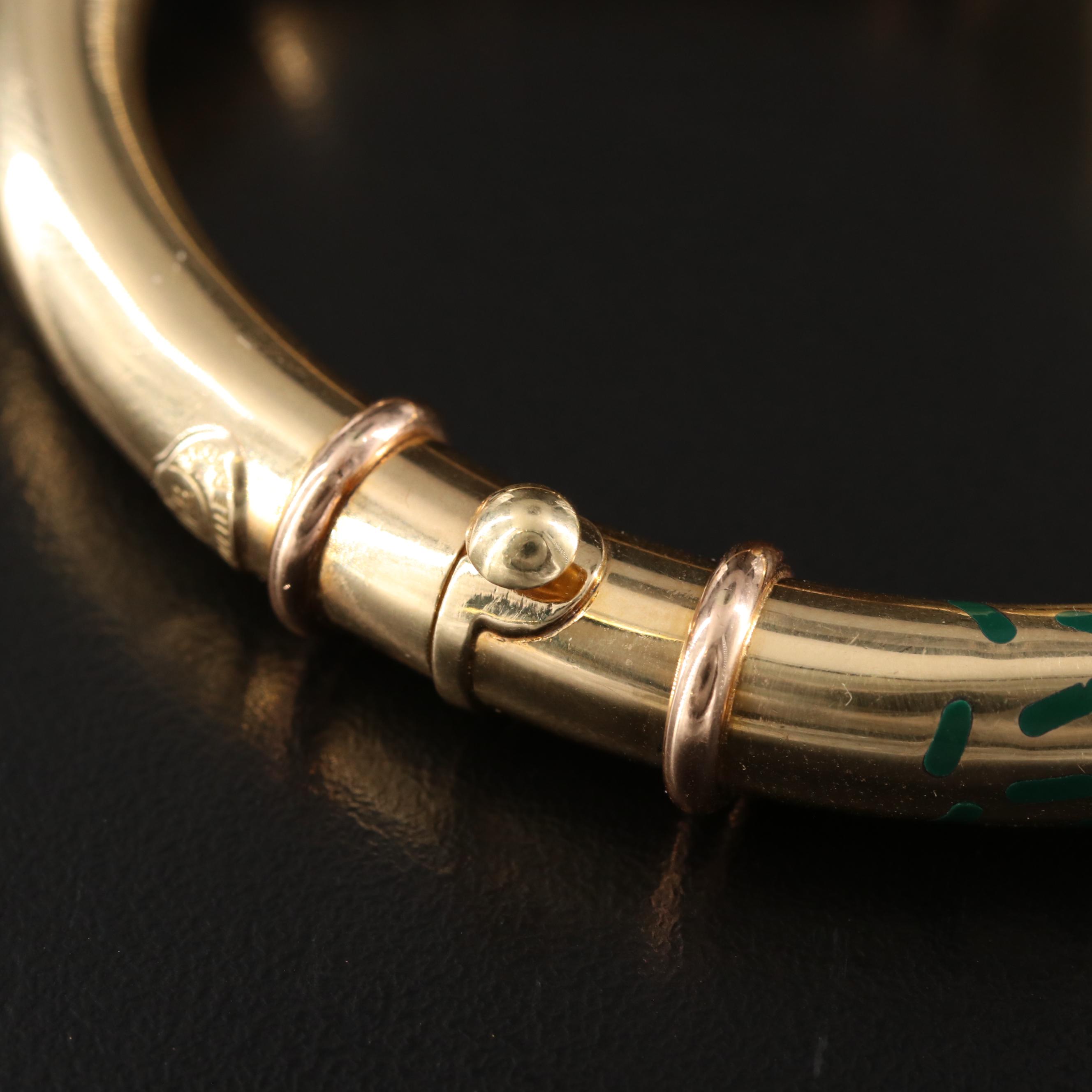 La Nouvelle Bague 18K Diamond and Enamel Bracelet and Ring Set