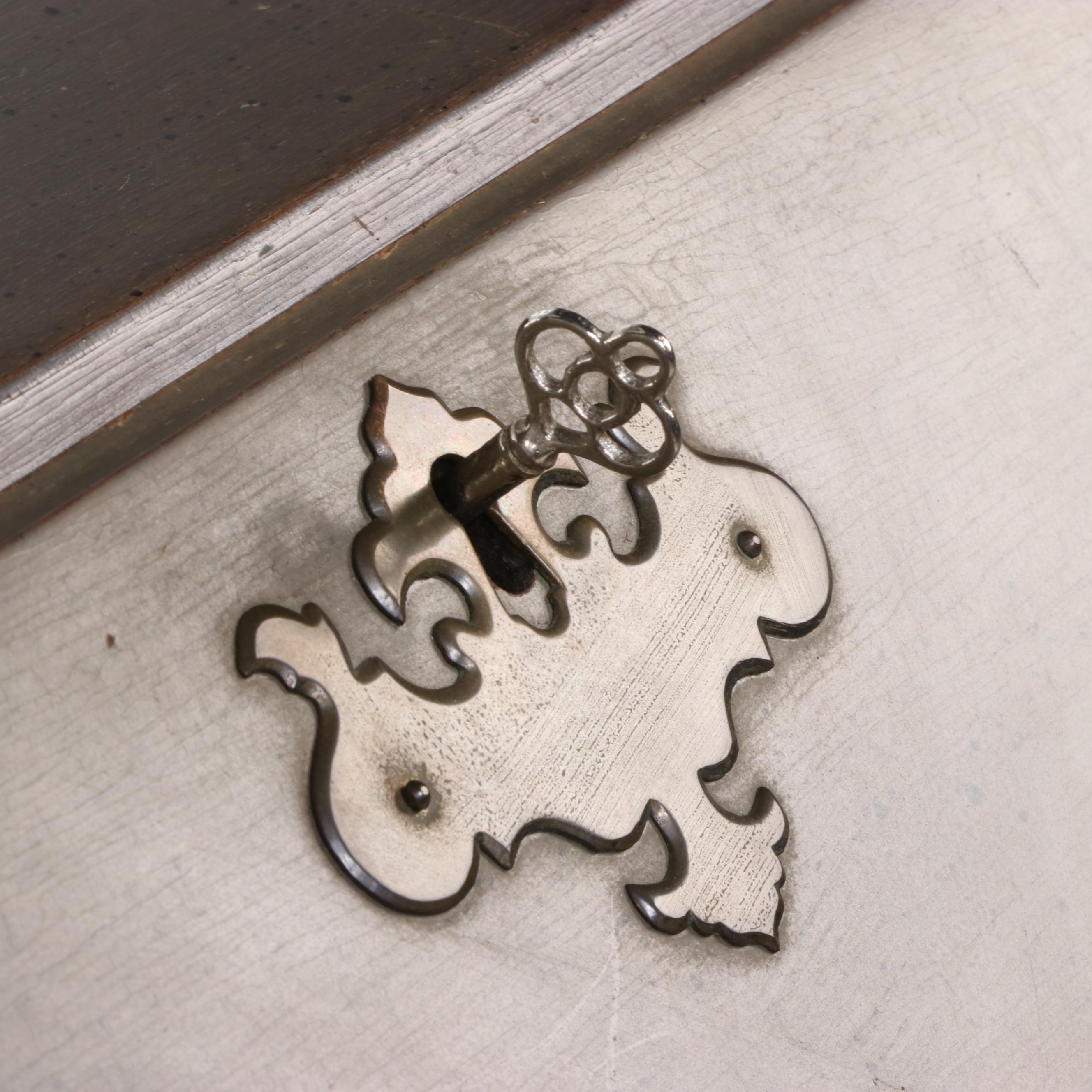 Colonial Mfg. Co. "Edison Institute" Mahogany and Marquetry Slant-Front Desk