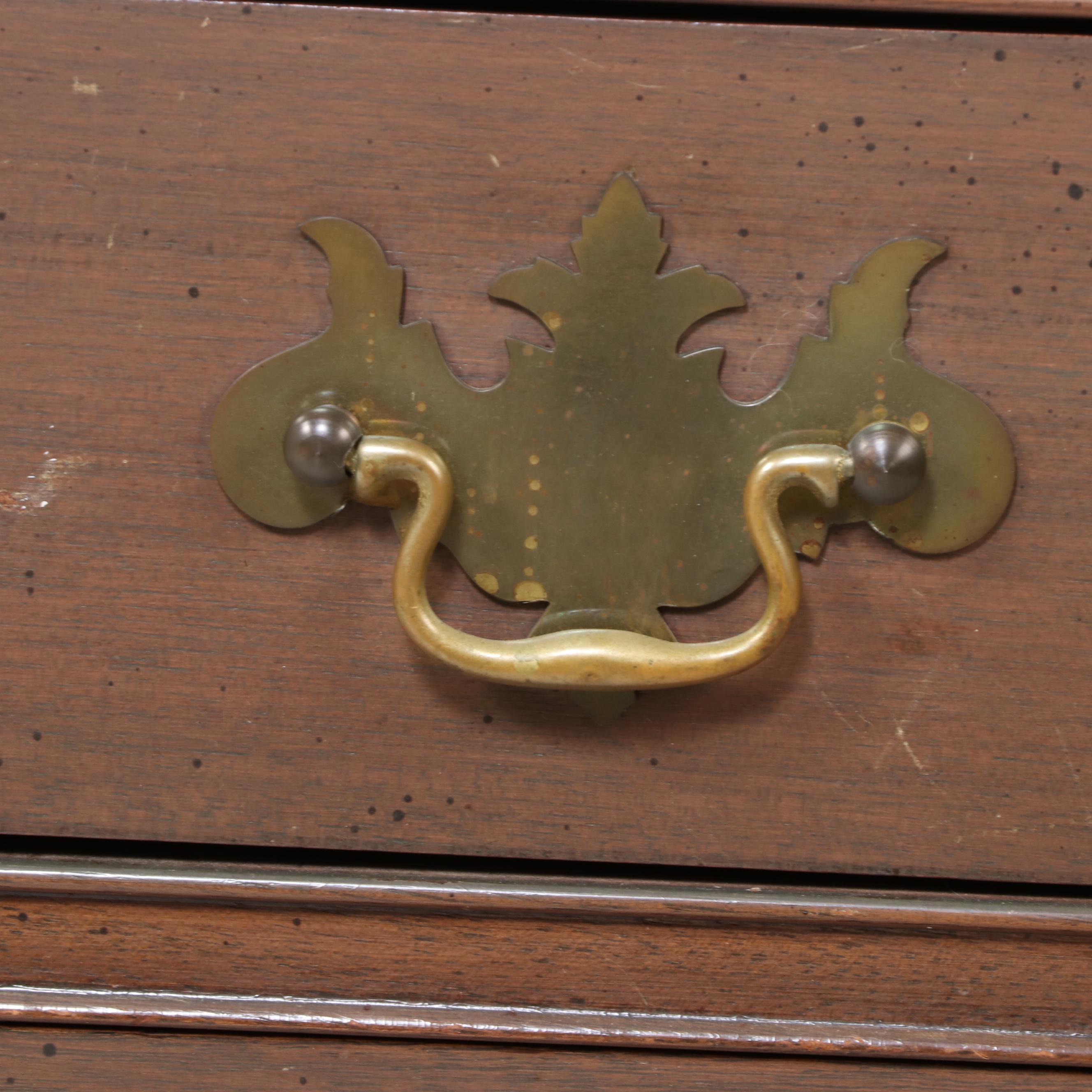 Colonial Mfg. Co. "Edison Institute" Mahogany and Marquetry Slant-Front Desk