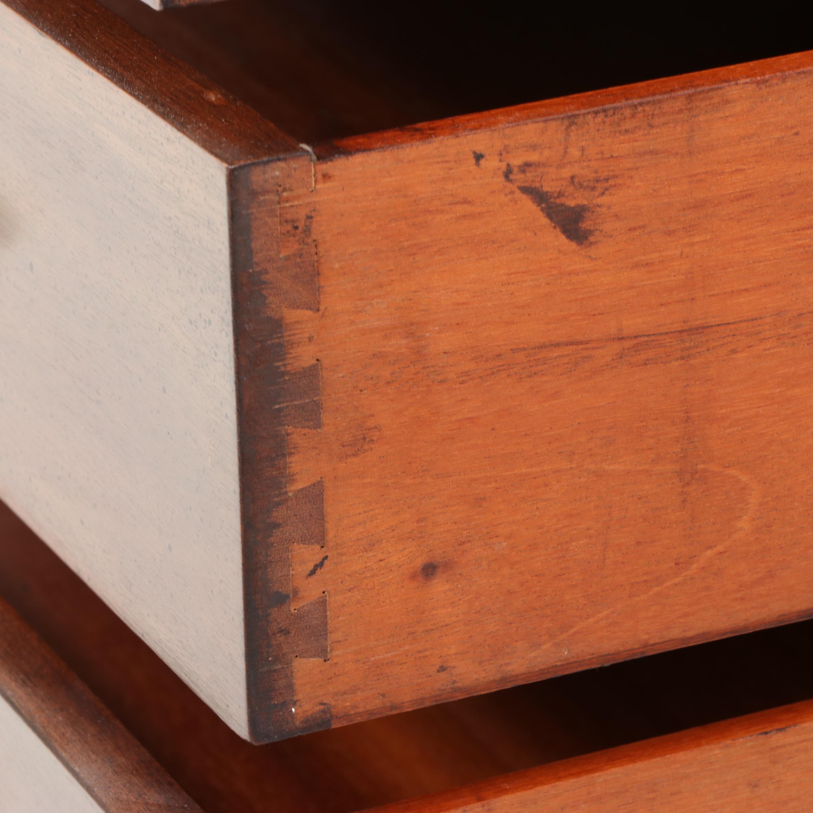 Colonial Mfg. Co. "Edison Institute" Mahogany and Marquetry Slant-Front Desk