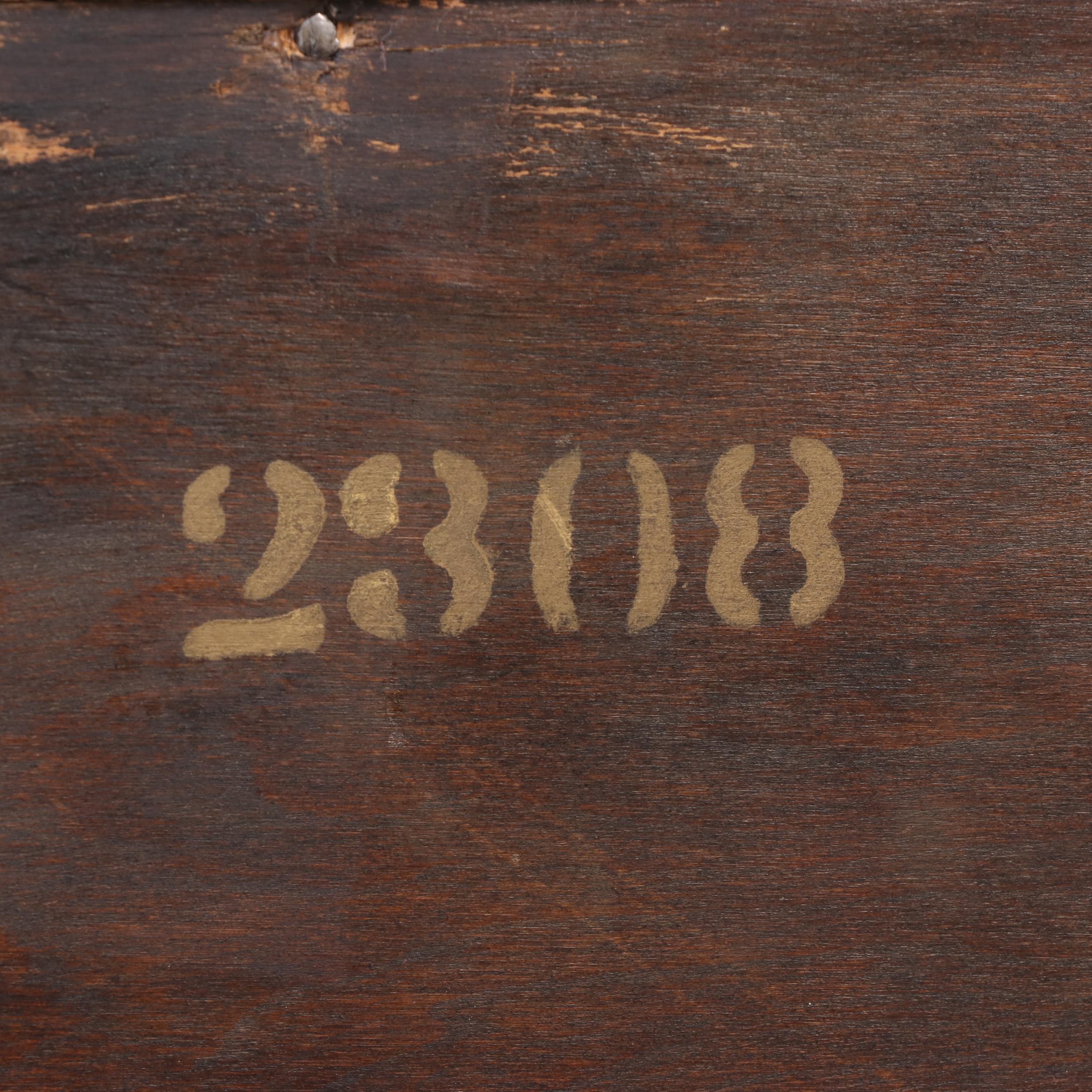 Colonial Mfg. Co. "Edison Institute" Mahogany and Marquetry Slant-Front Desk