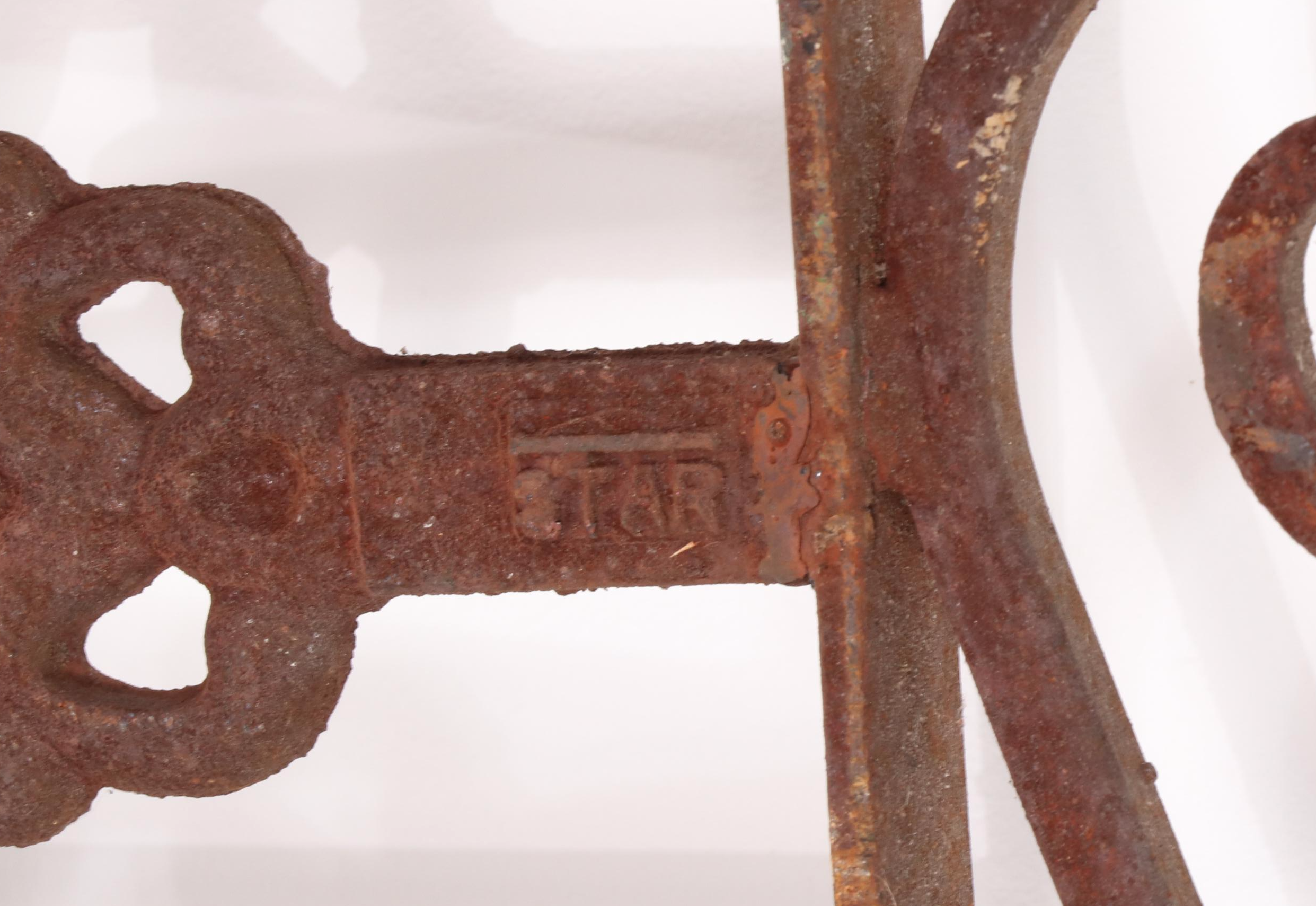 Late Victorian Hand-Forged Wrought Iron Fence Panel