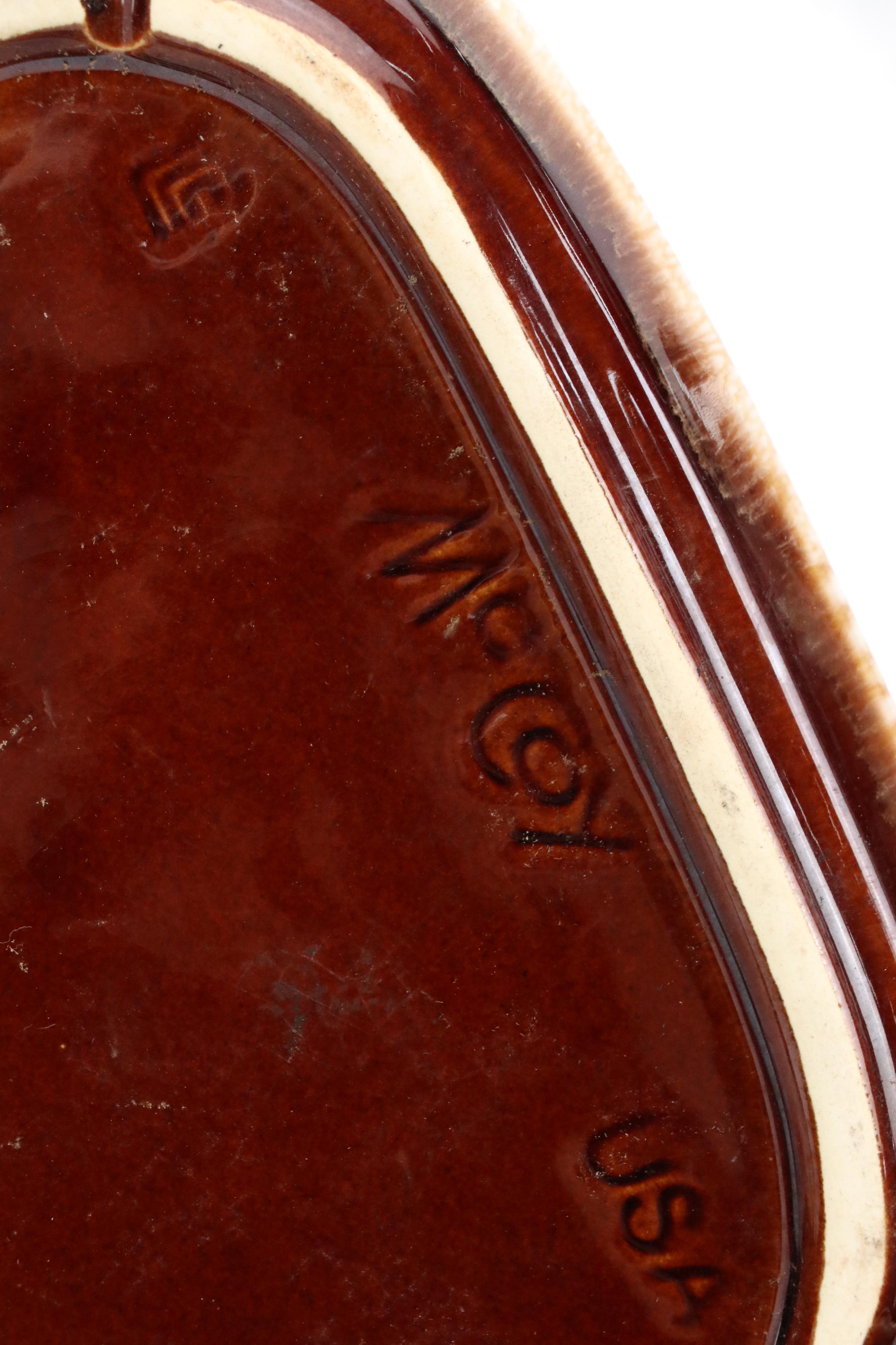 McCoy Brown Drip  Ceramic Dinnerware, Mid to Late 20th Century