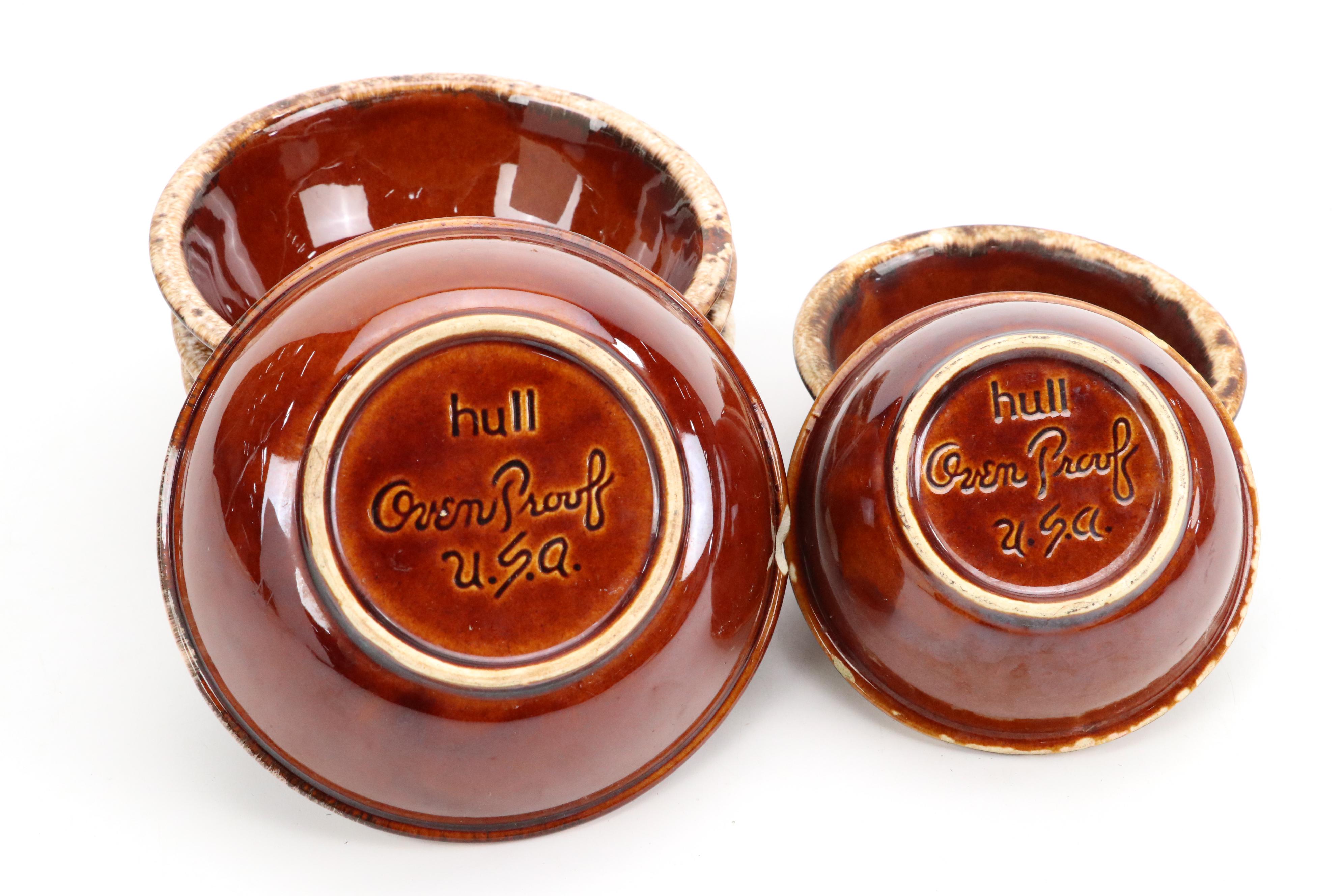 McCoy Brown Drip  Ceramic Dinnerware, Mid to Late 20th Century