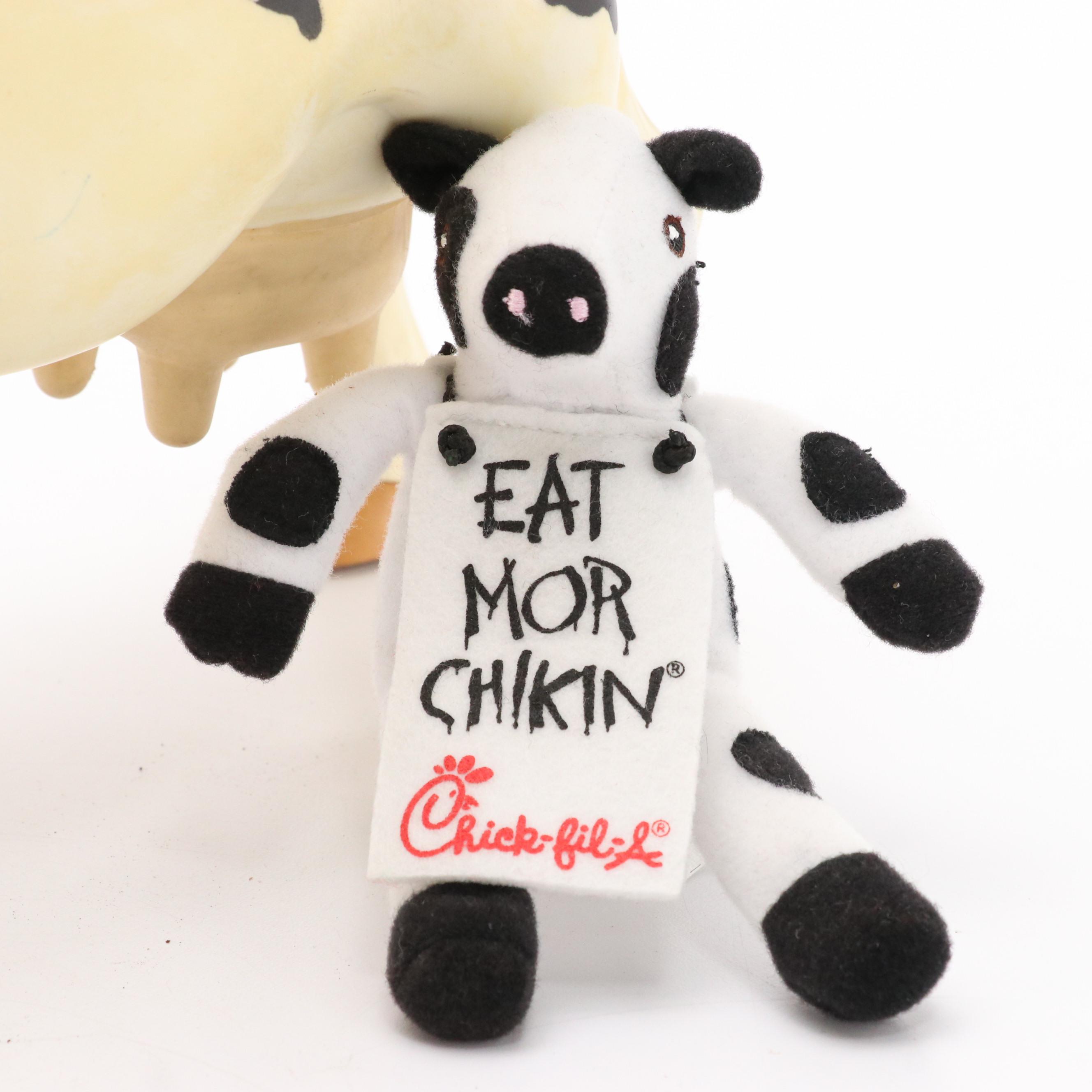 Kenner "Milky, the Marvelous Milking Cow" Toy with Chick-fil-A Stuffed Figures