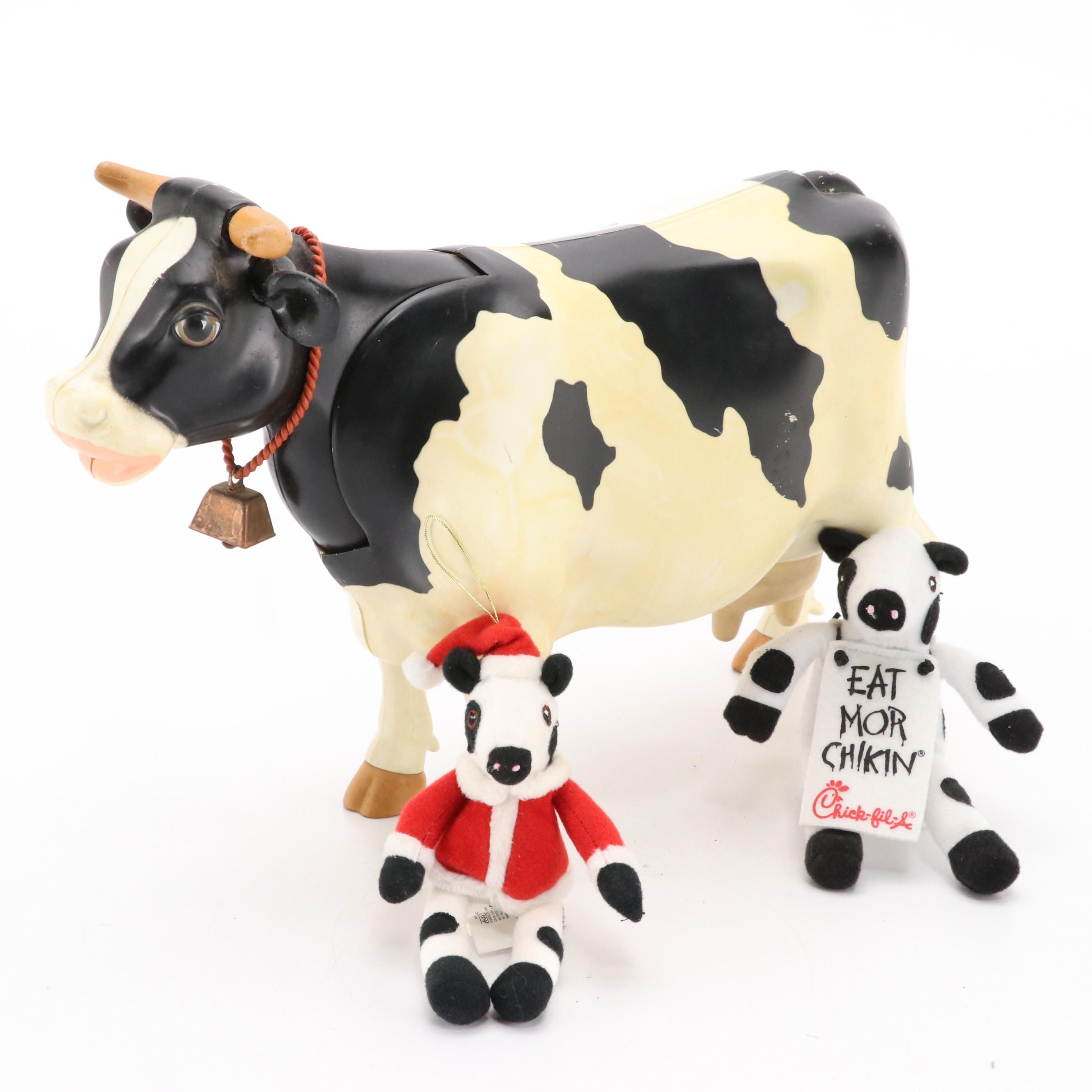 Kenner "Milky, the Marvelous Milking Cow" Toy with Chick-fil-A Stuffed Figures