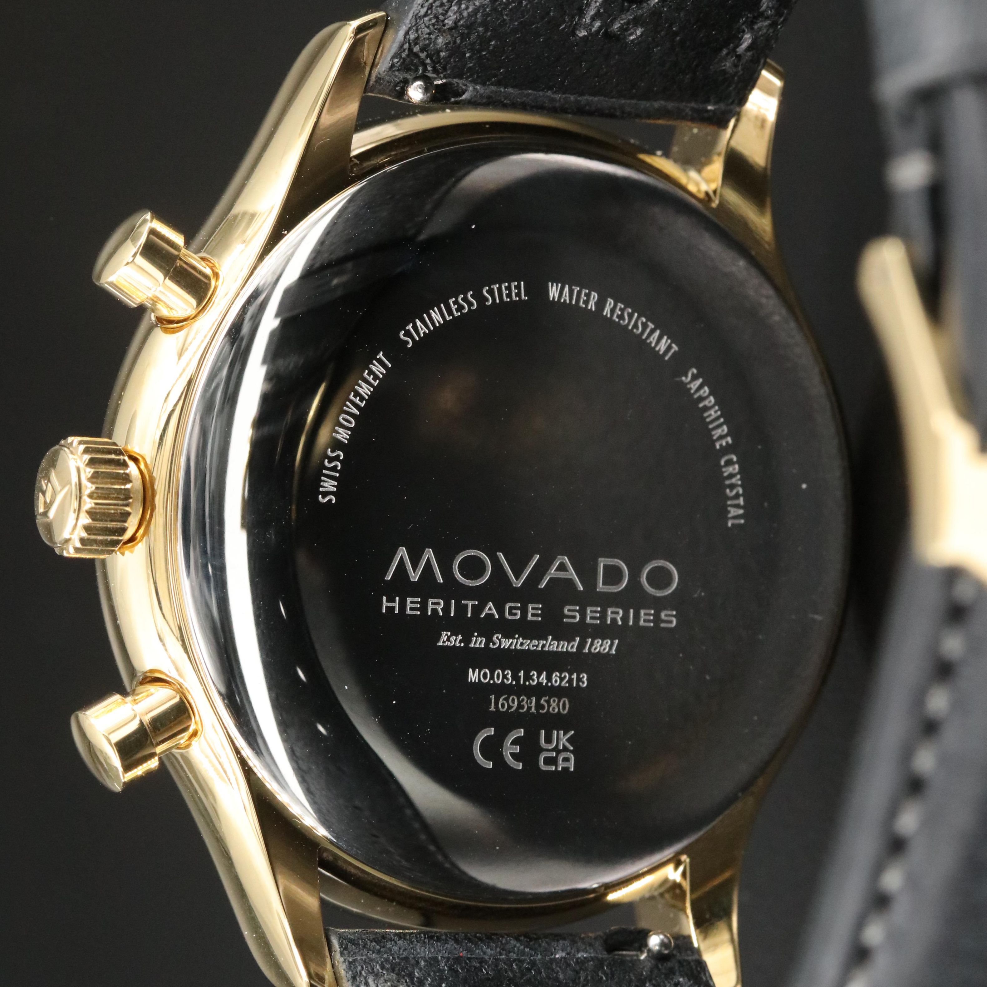 Movado Heritage Calendoplan Chronograph Quartz Watch