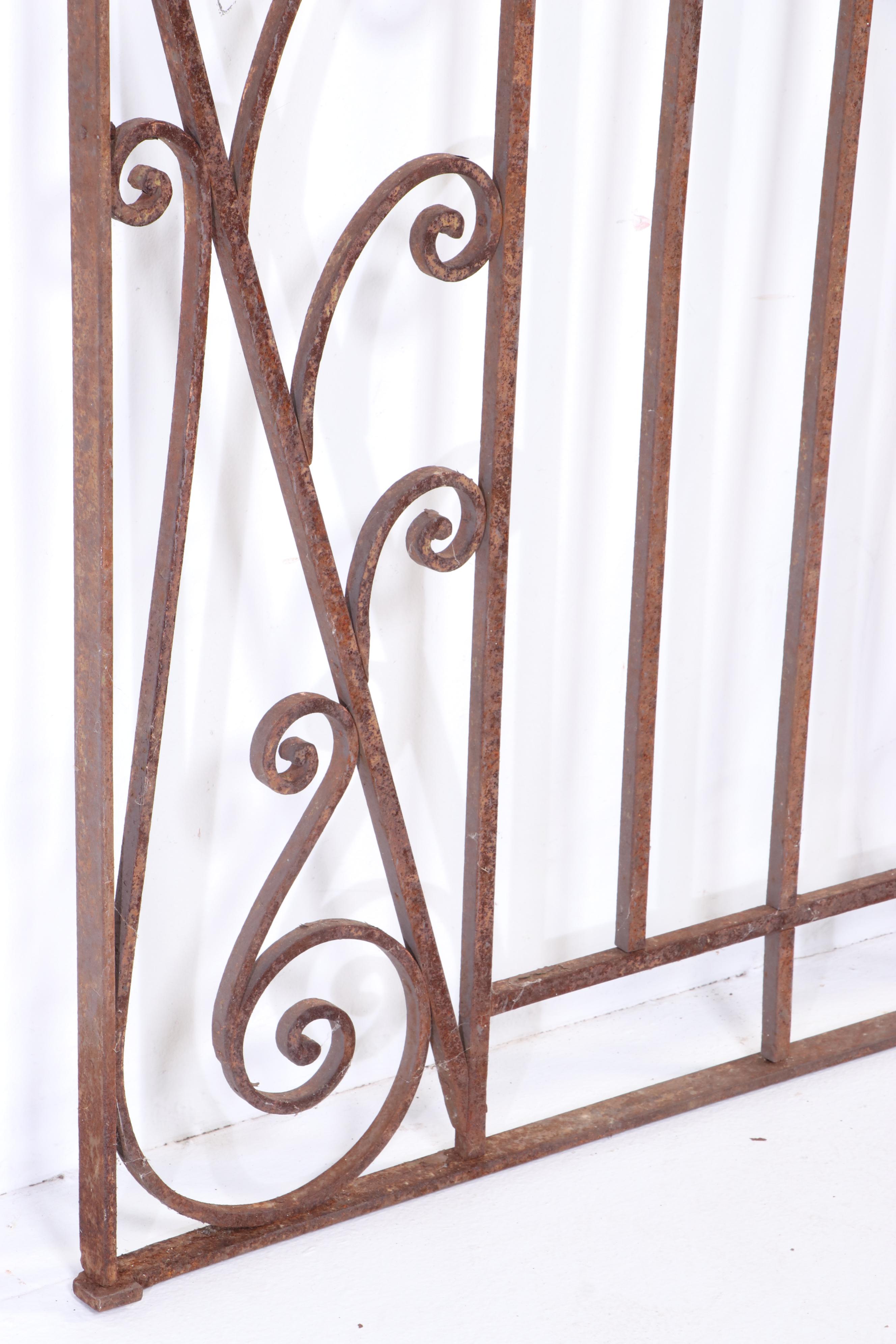 Late Victorian Style Hand-Forged Wrought Iron Door Grate