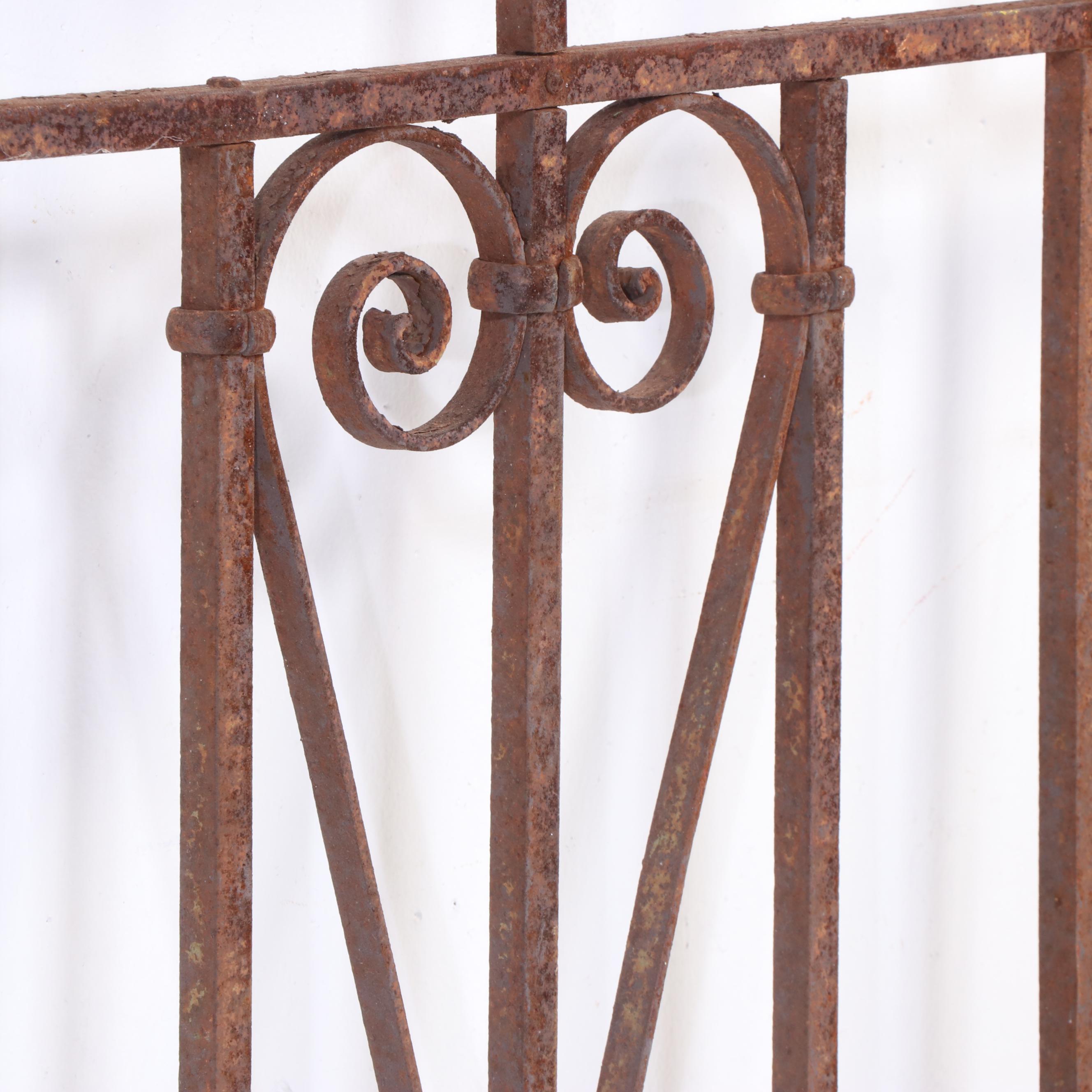 Late Victorian Style Hand-Forged Wrought Iron Door Grate