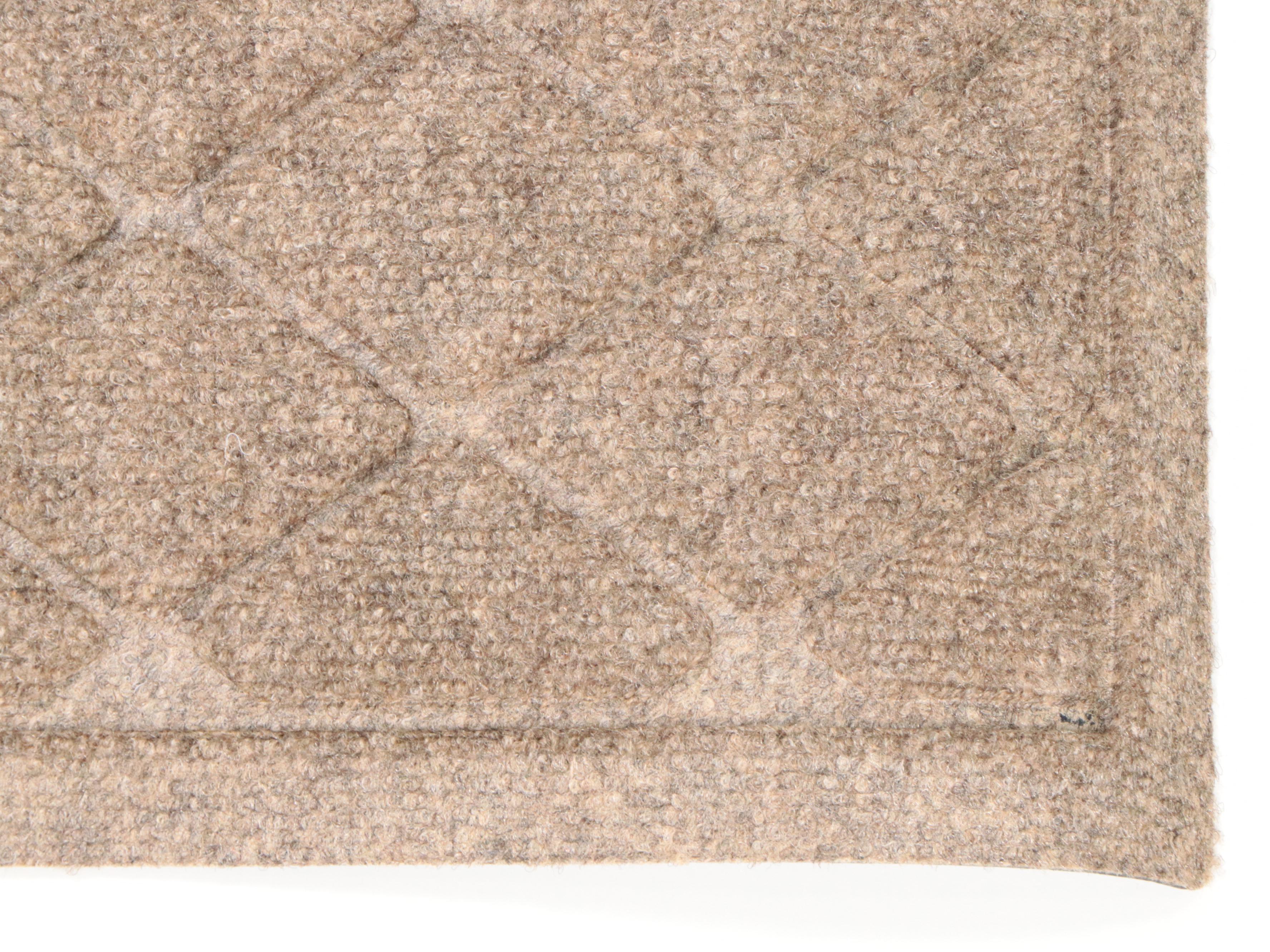 Pair of Machine Made Quilted Water Absorbing Door Mats