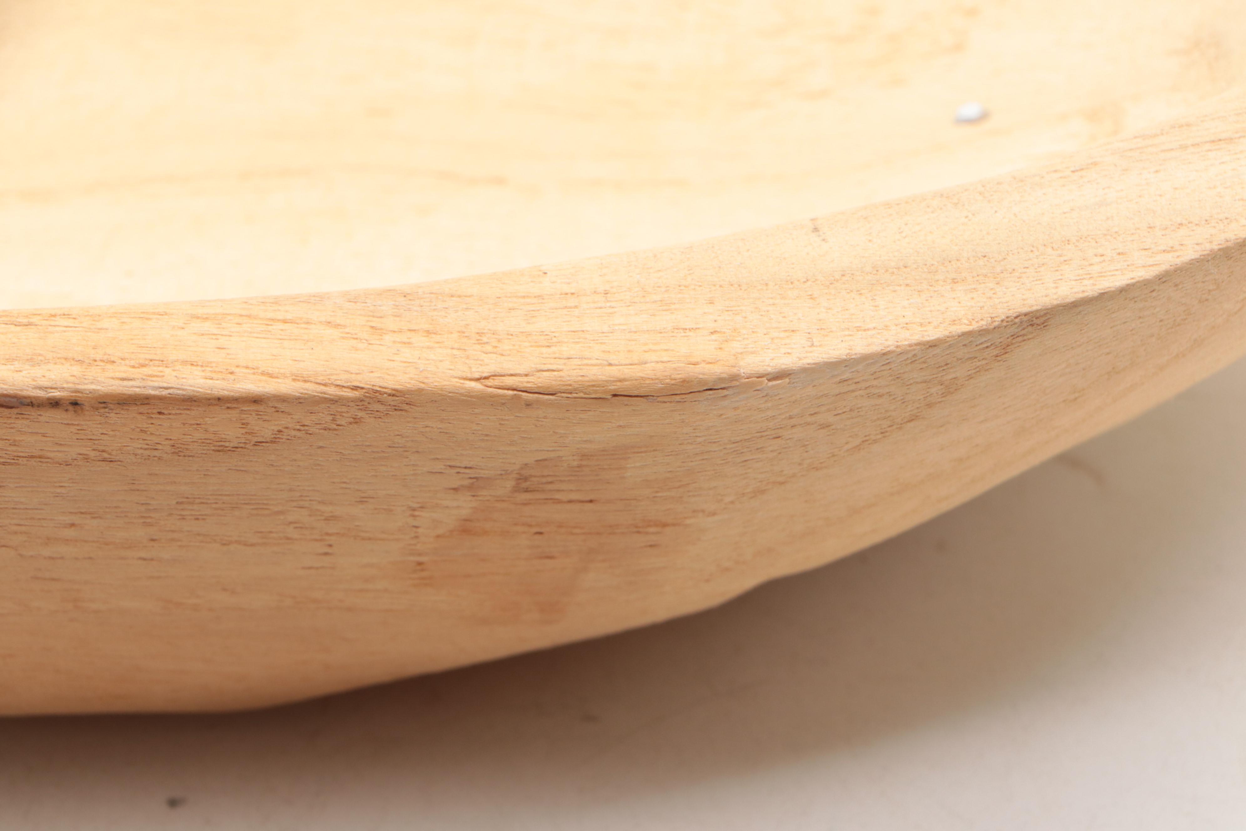 Wooden Oval Dough Bowls with Mixing Bowl, Rolling Pin and Forks