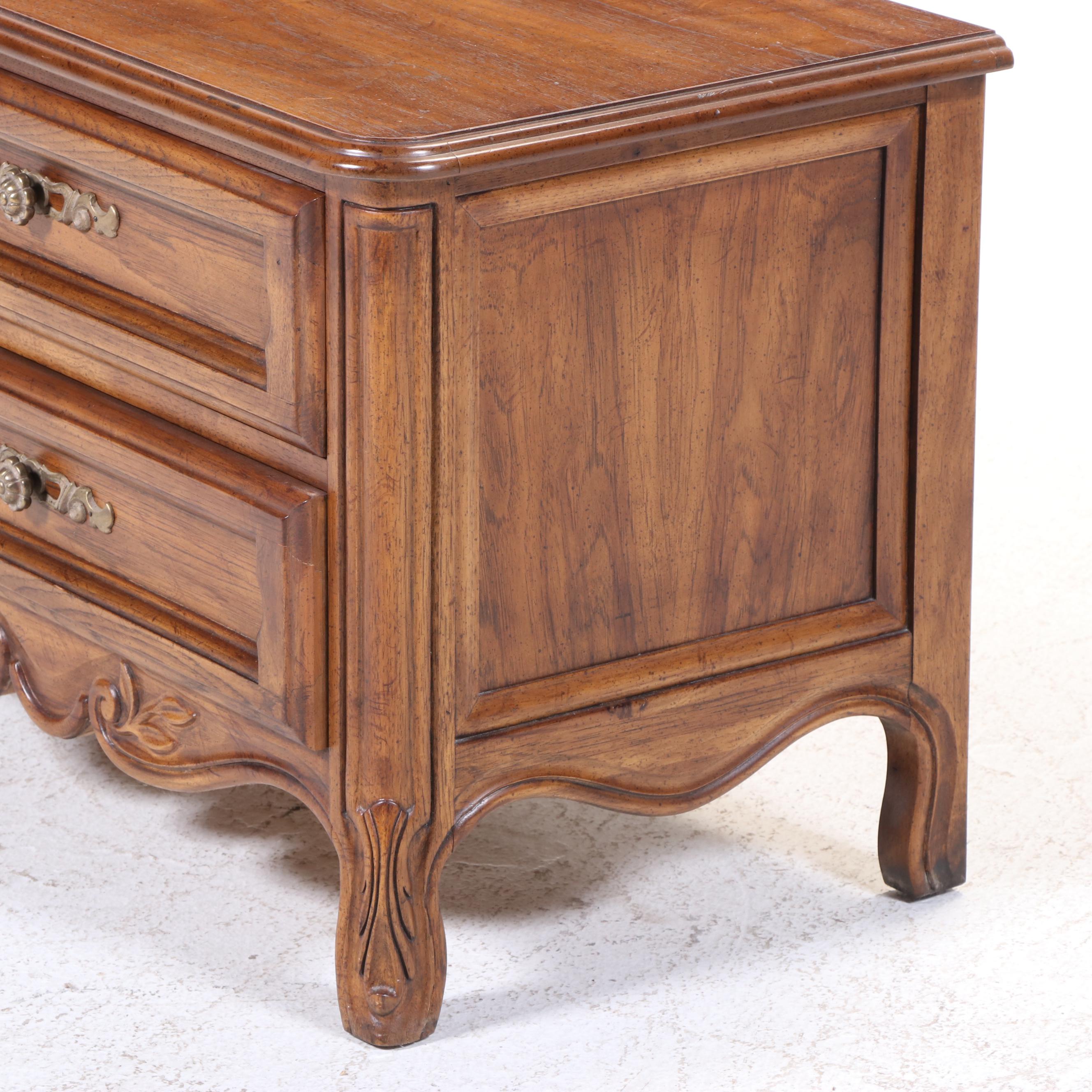 Drexel-Heritage Cabernet Oak Two Drawer Nightstand