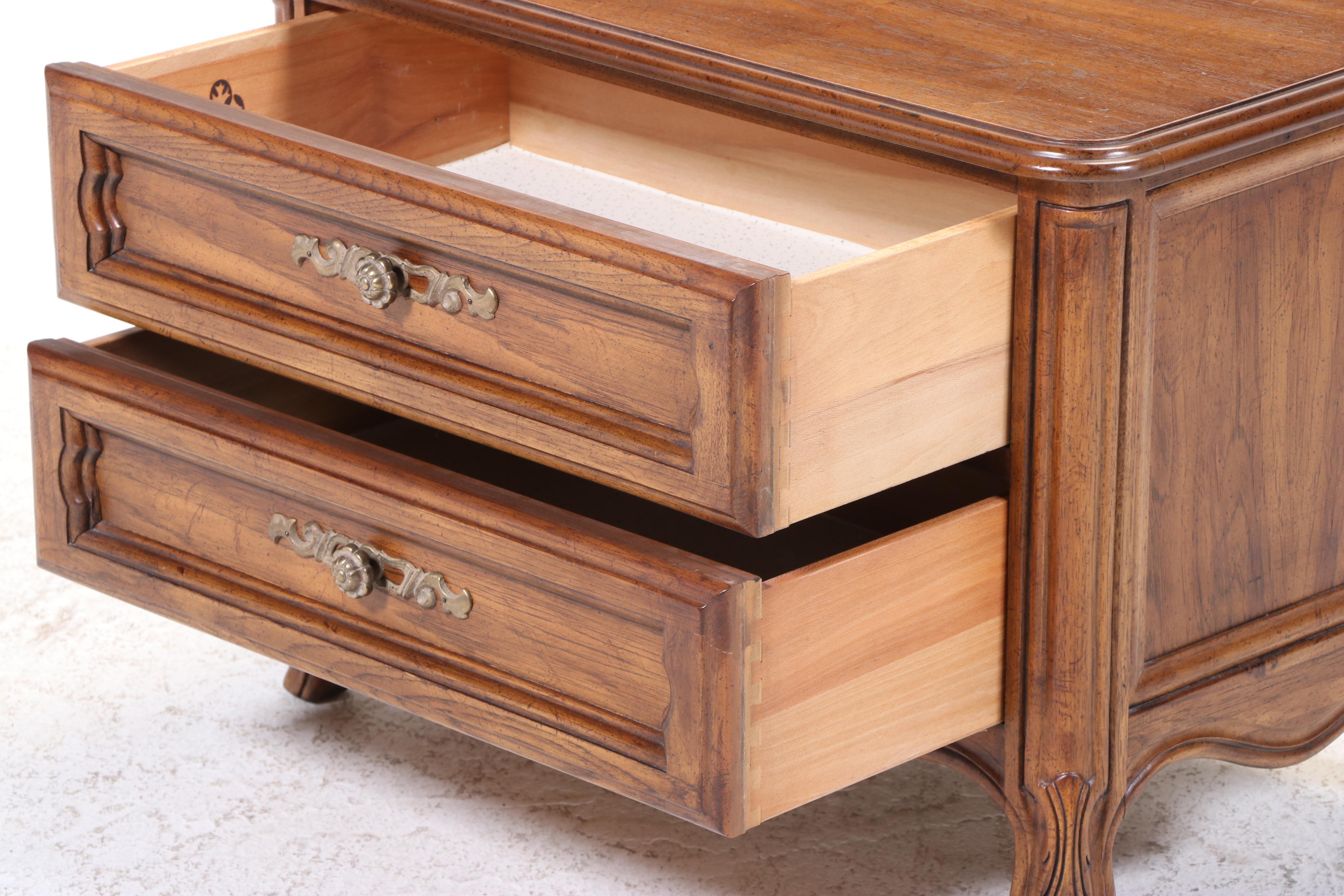 Drexel-Heritage Cabernet Oak Two Drawer Nightstand