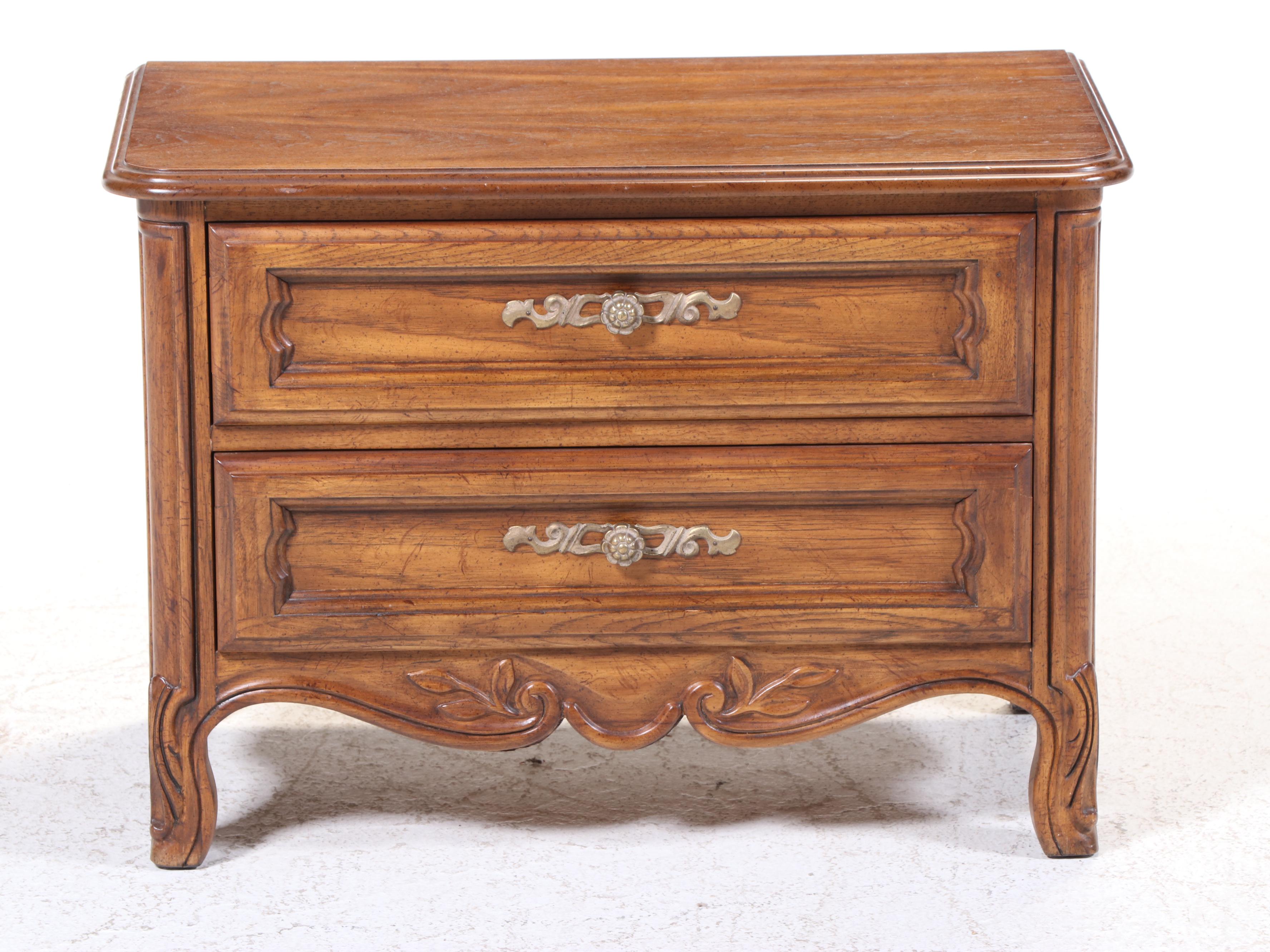 Drexel-Heritage Cabernet Oak Two Drawer Nightstand